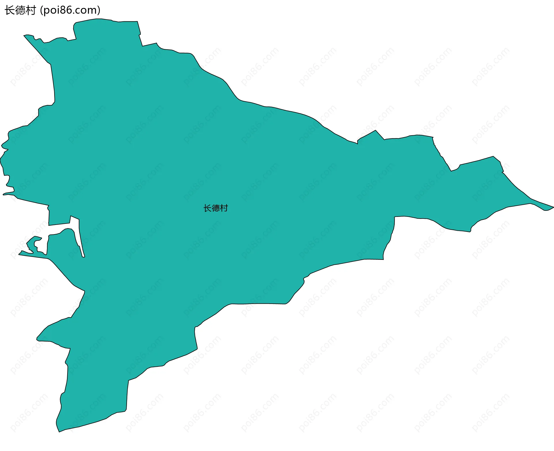 长德村边界地图