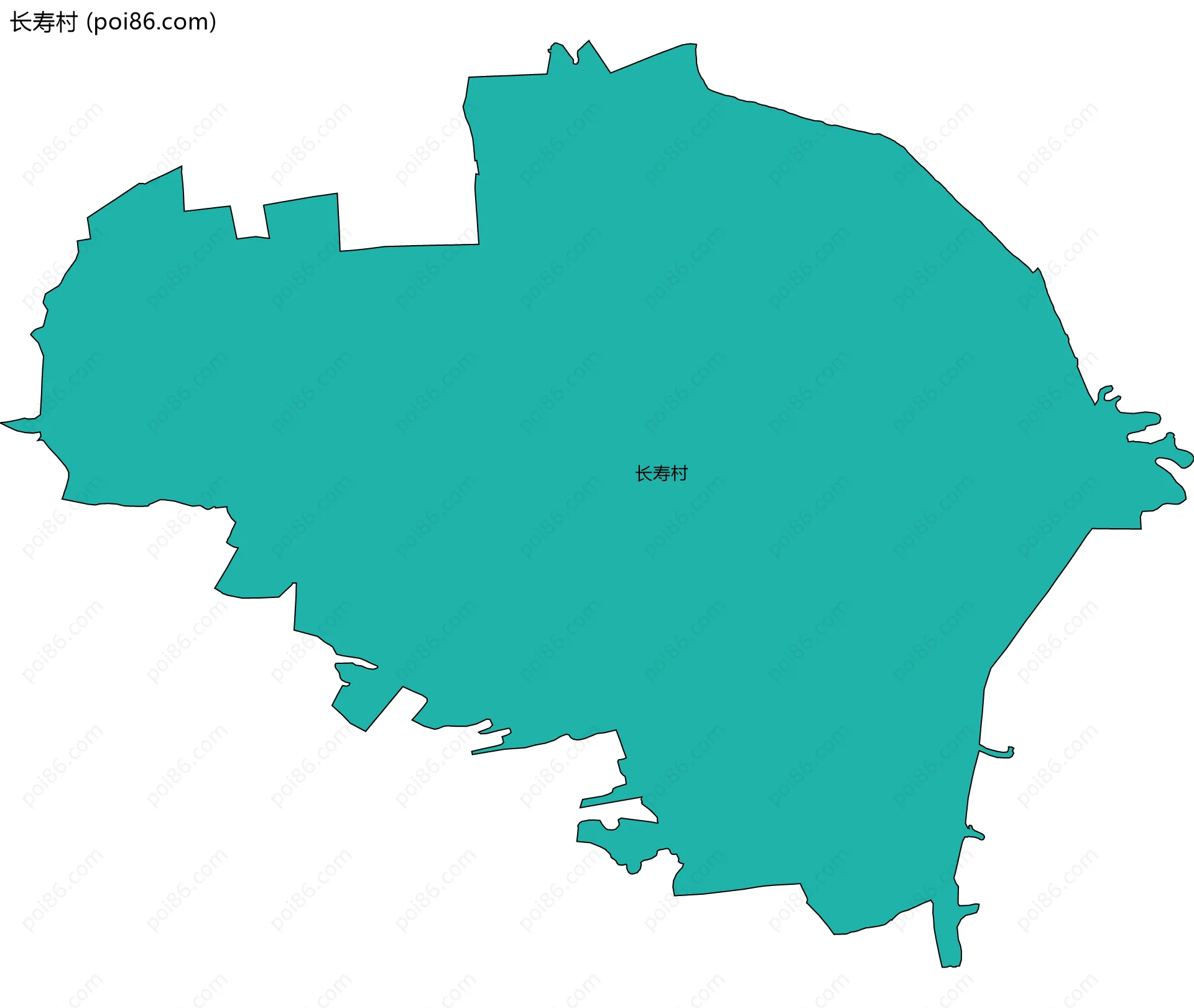 长寿村边界地图