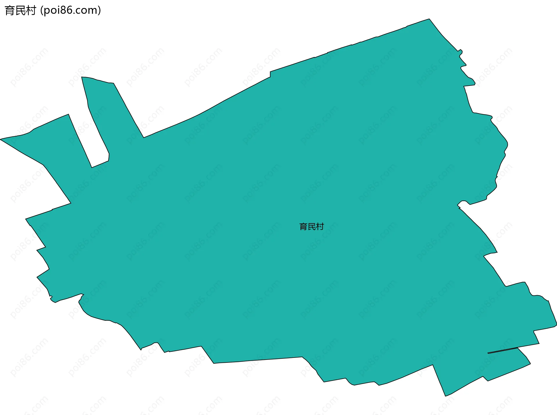 育民村边界地图