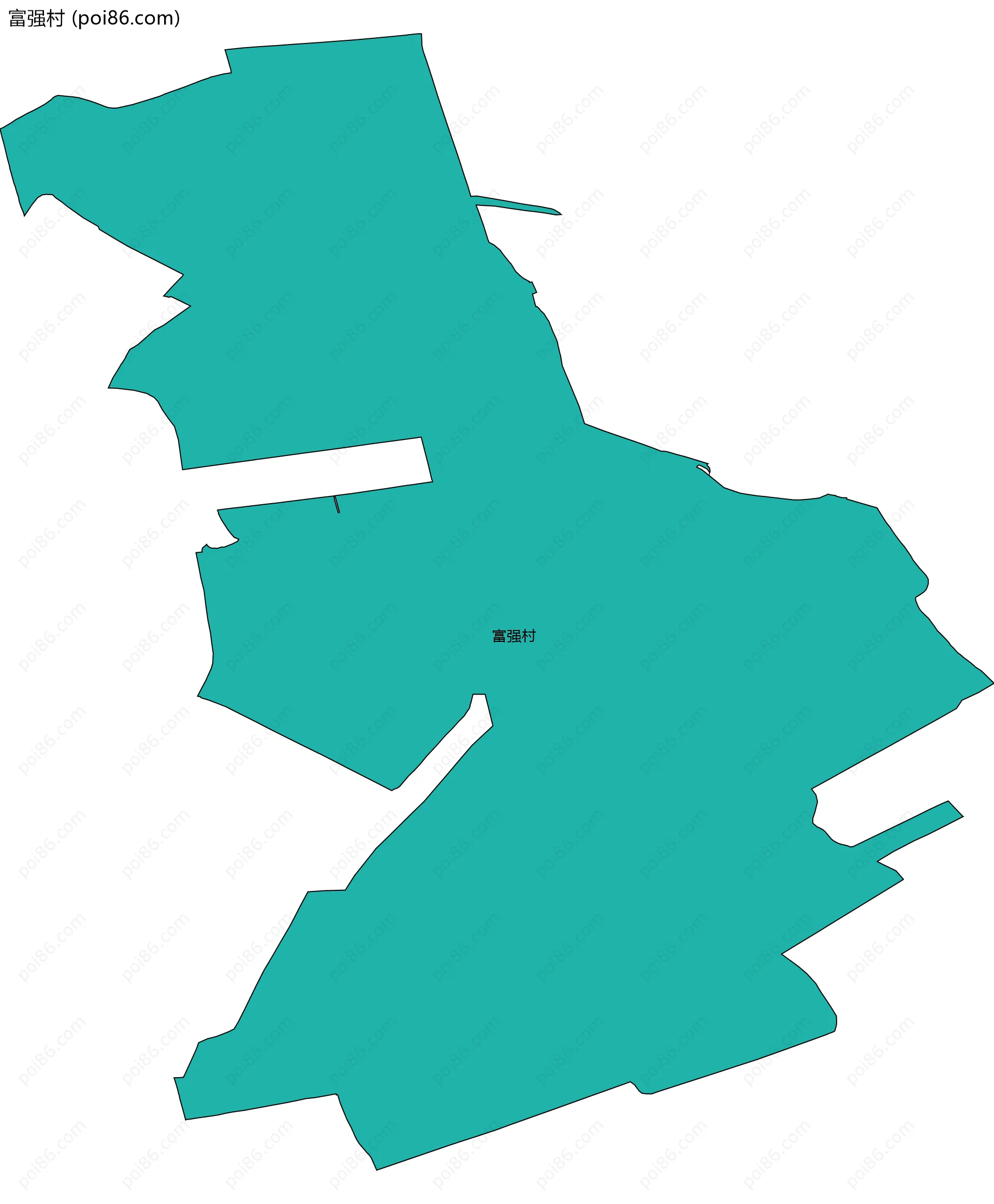 富强村边界地图