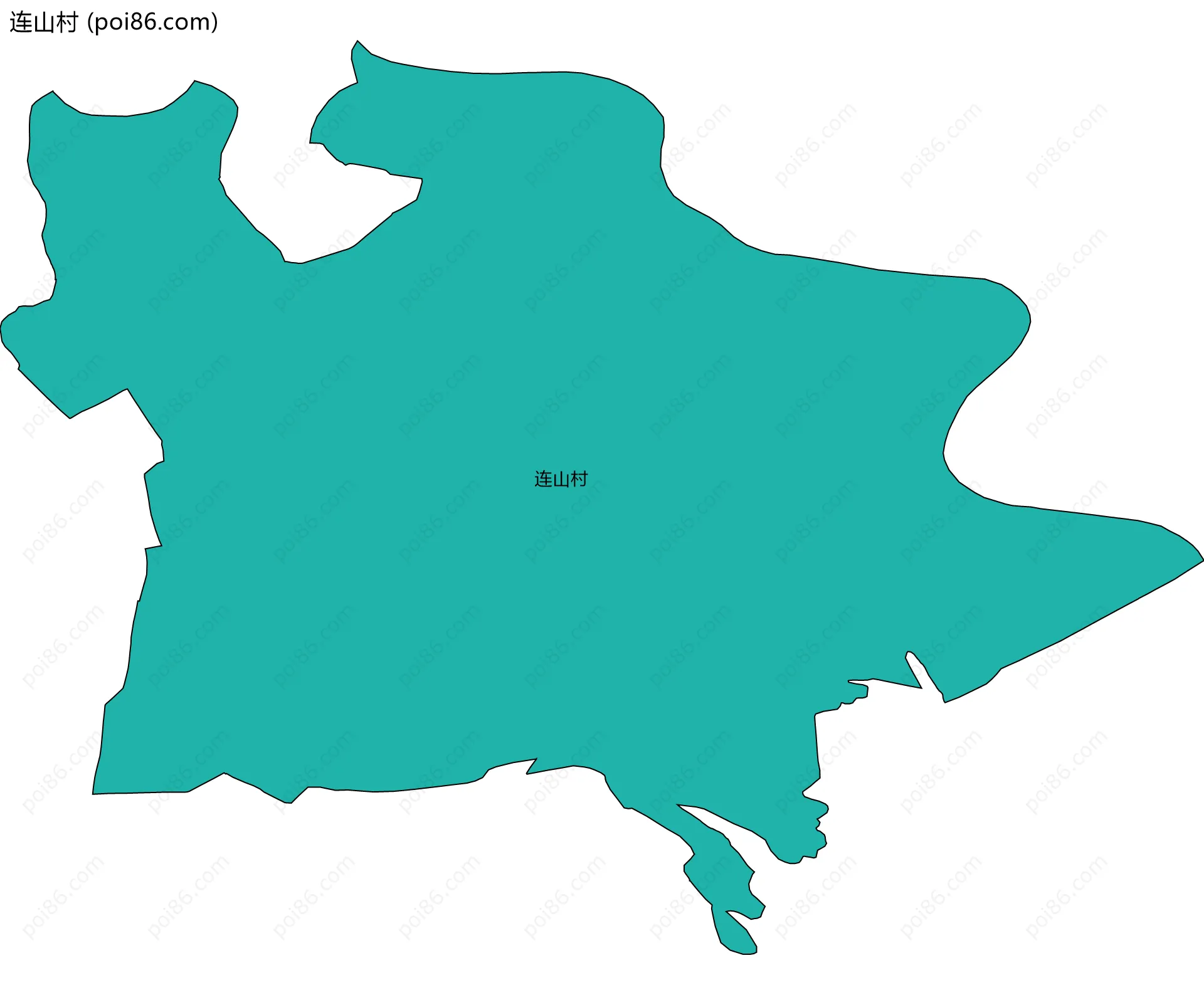 连山村边界地图