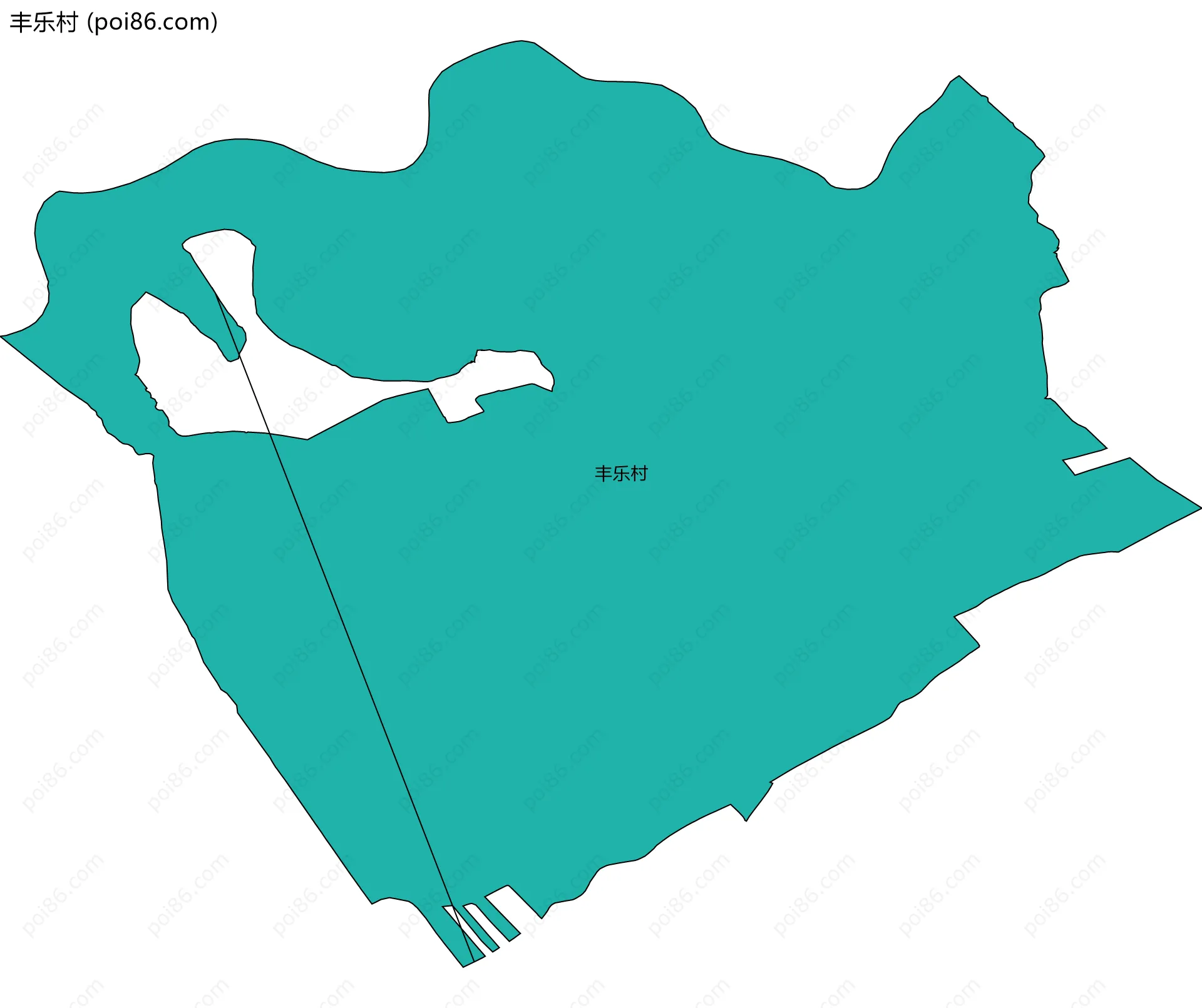 丰乐村边界地图