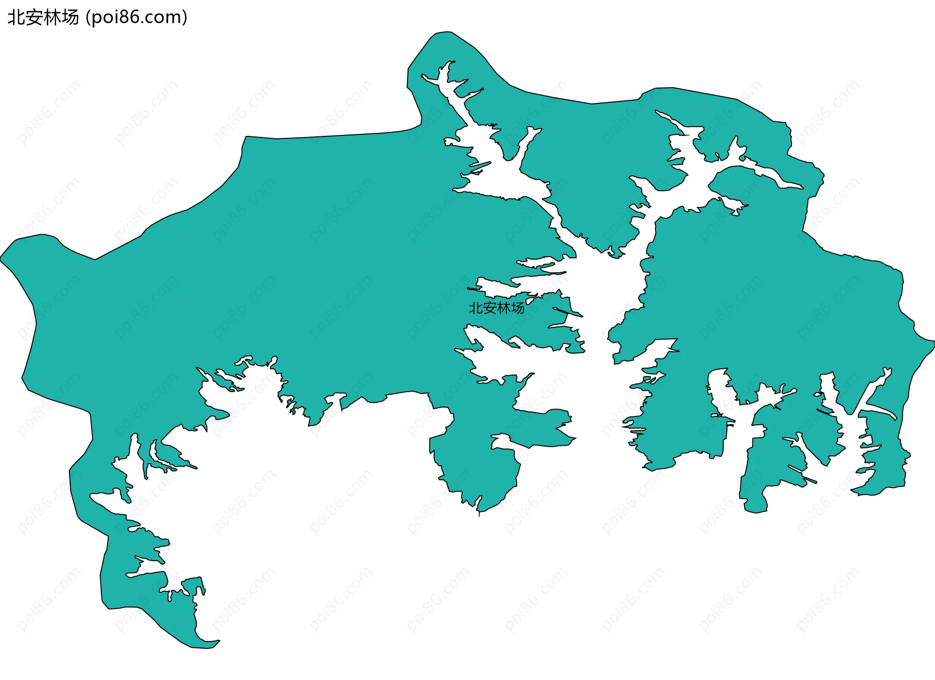 北安林场边界地图