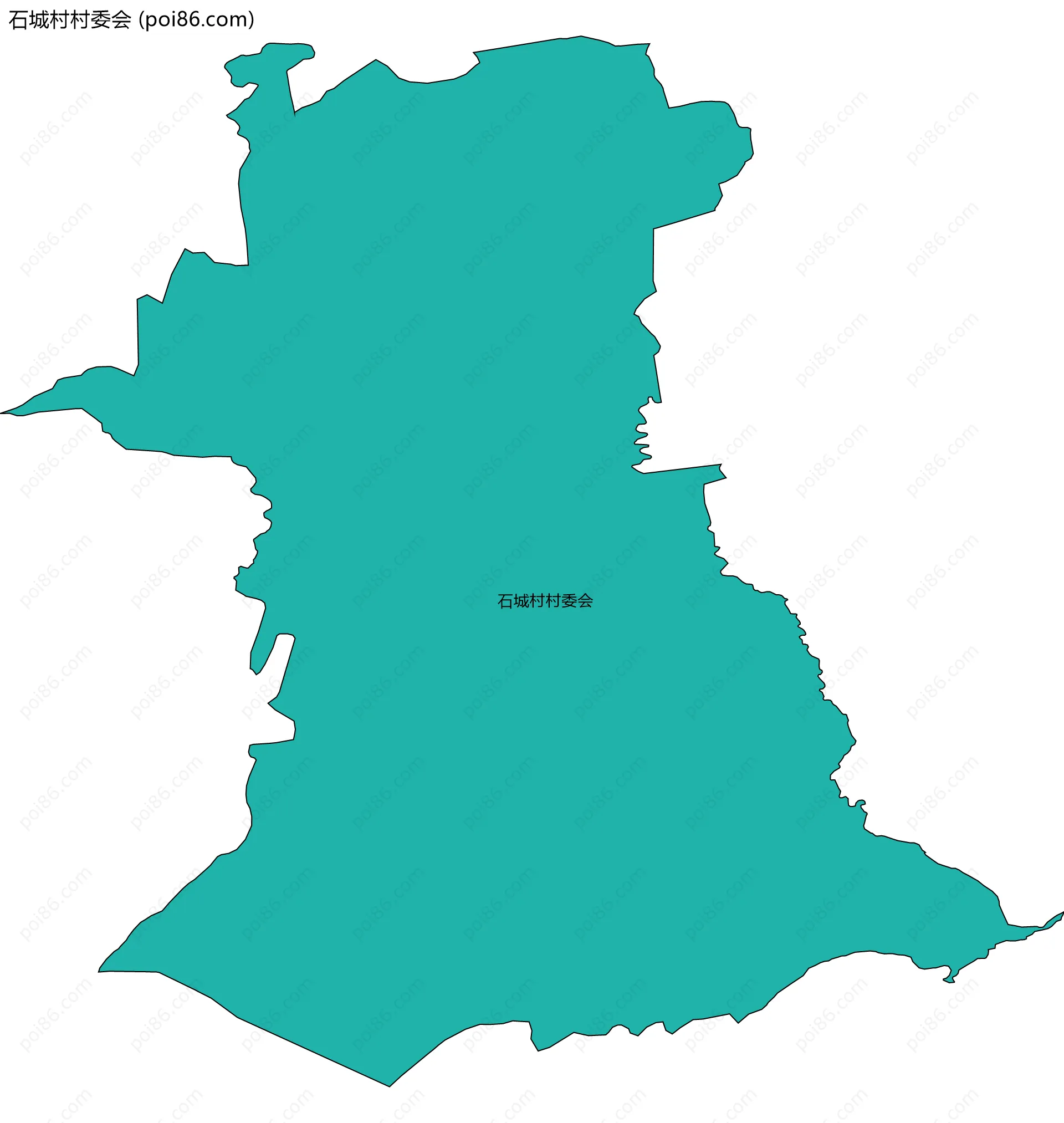 石城村村委会边界地图