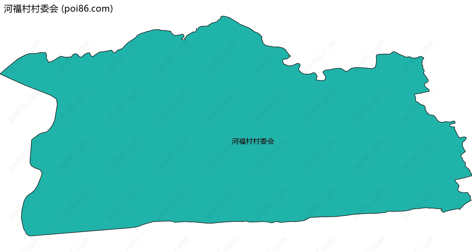 河福村村委会边界地图