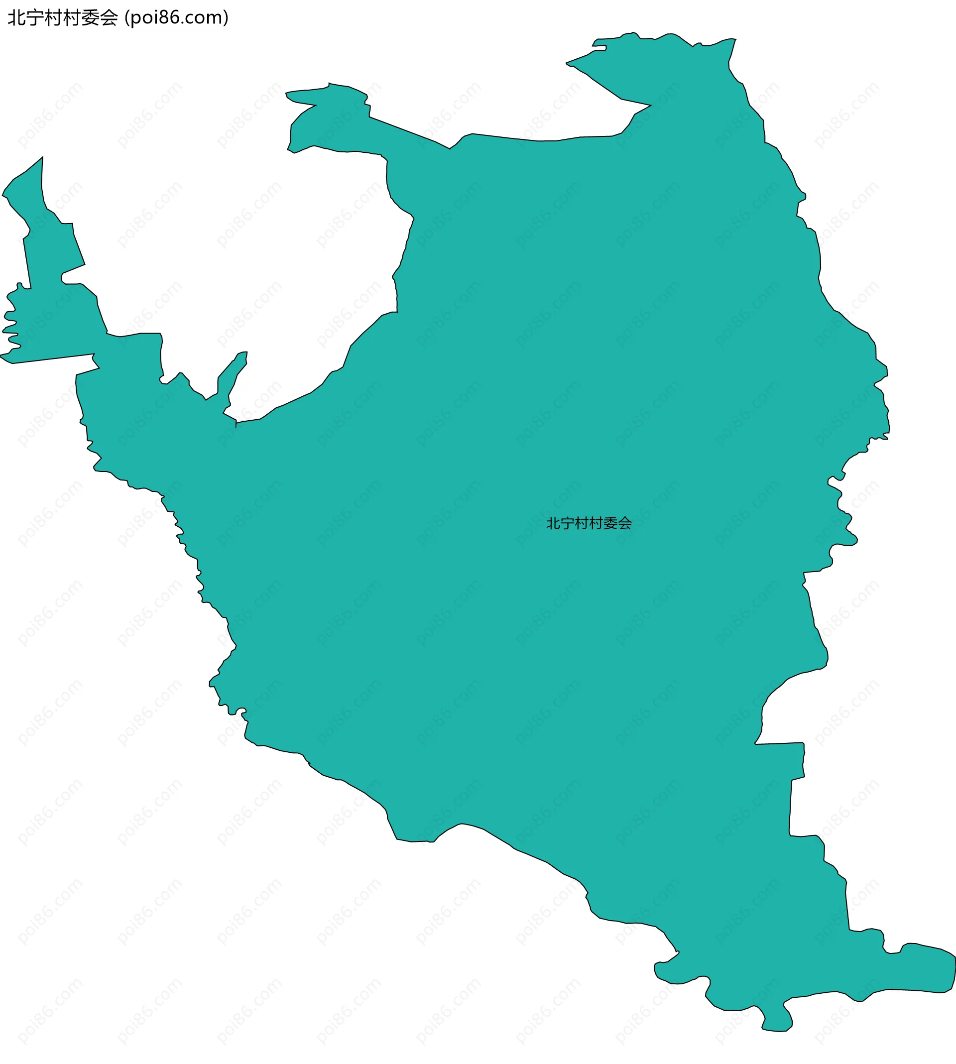 北宁村村委会边界地图