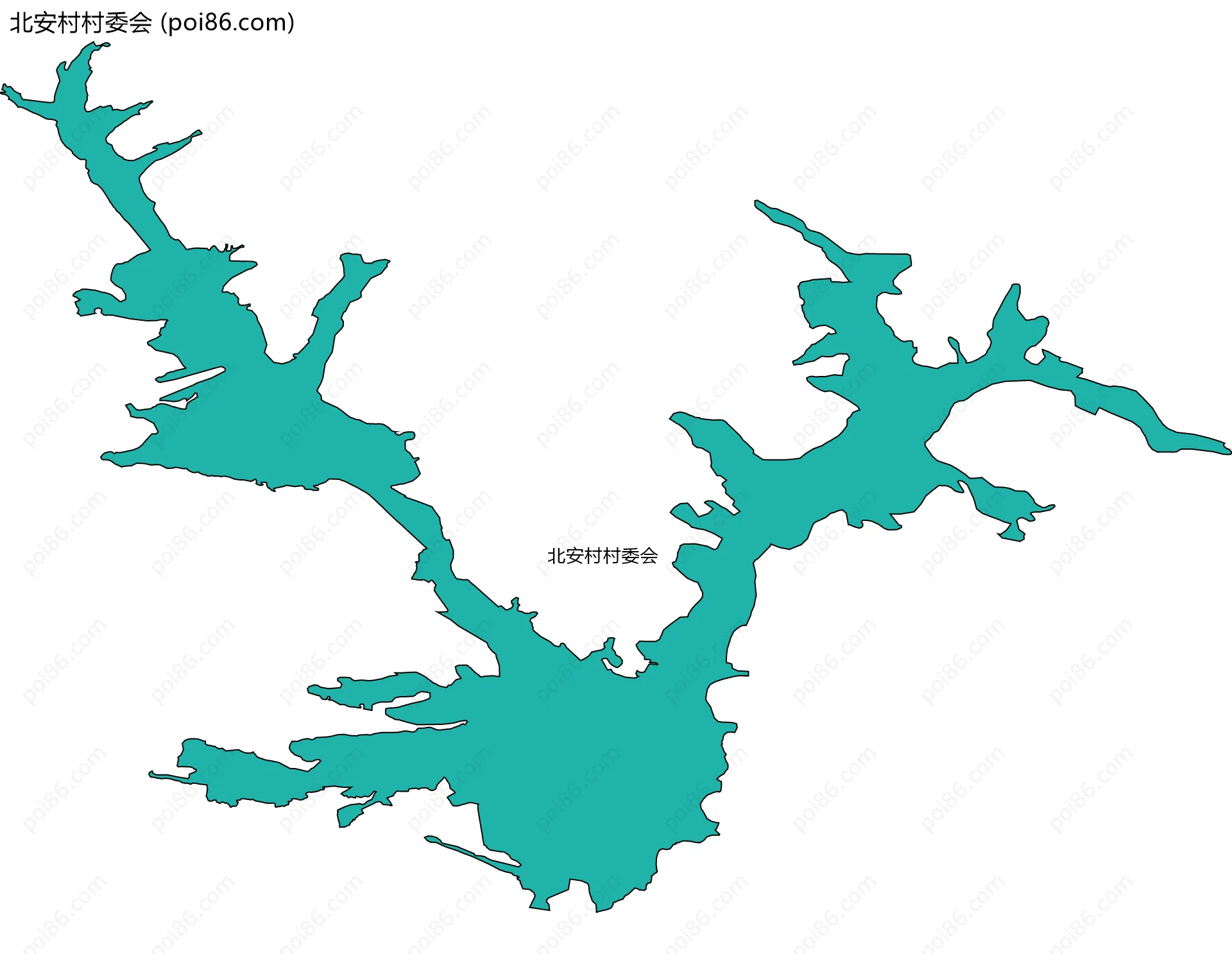 北安村村委会边界地图