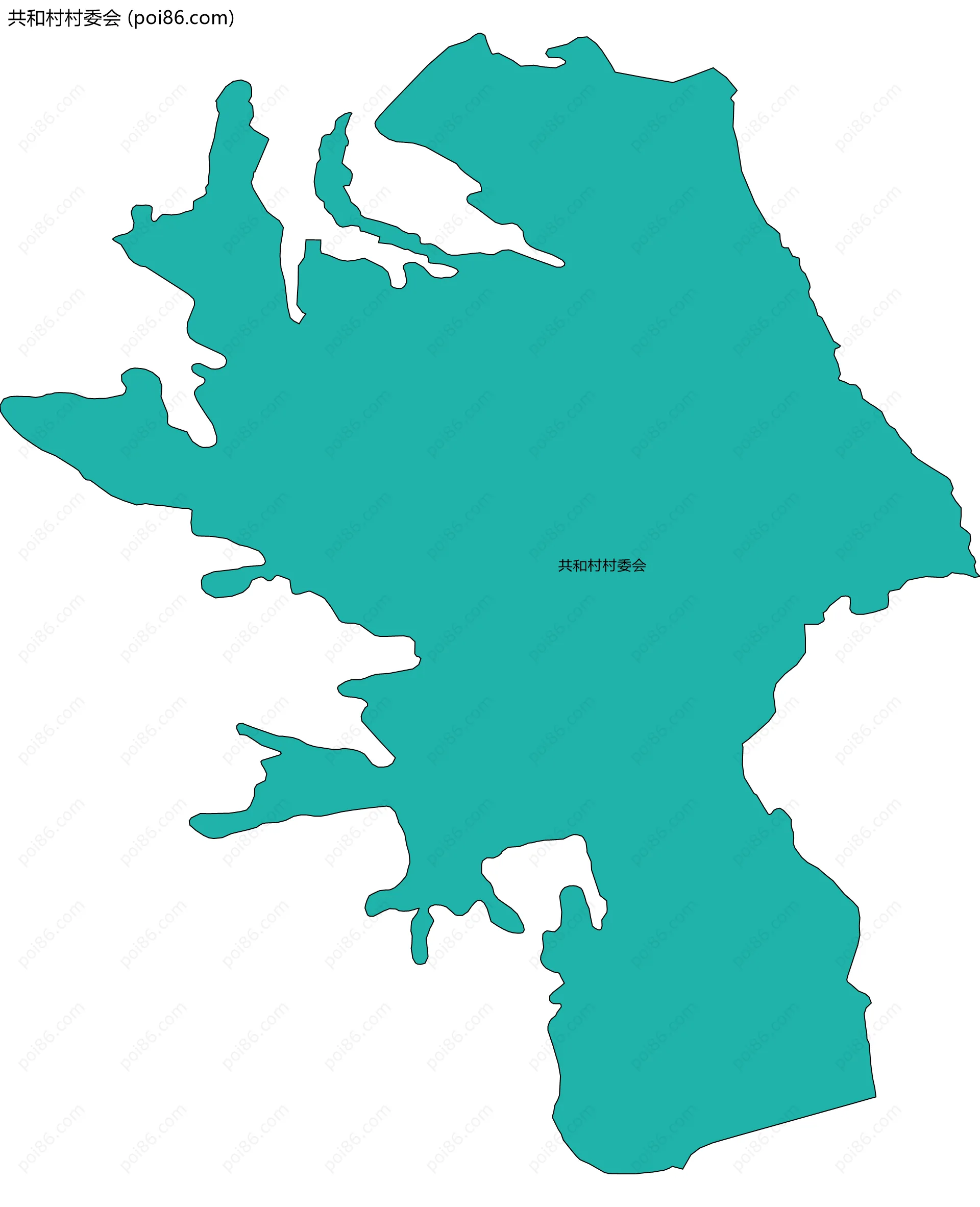 共和村村委会边界地图