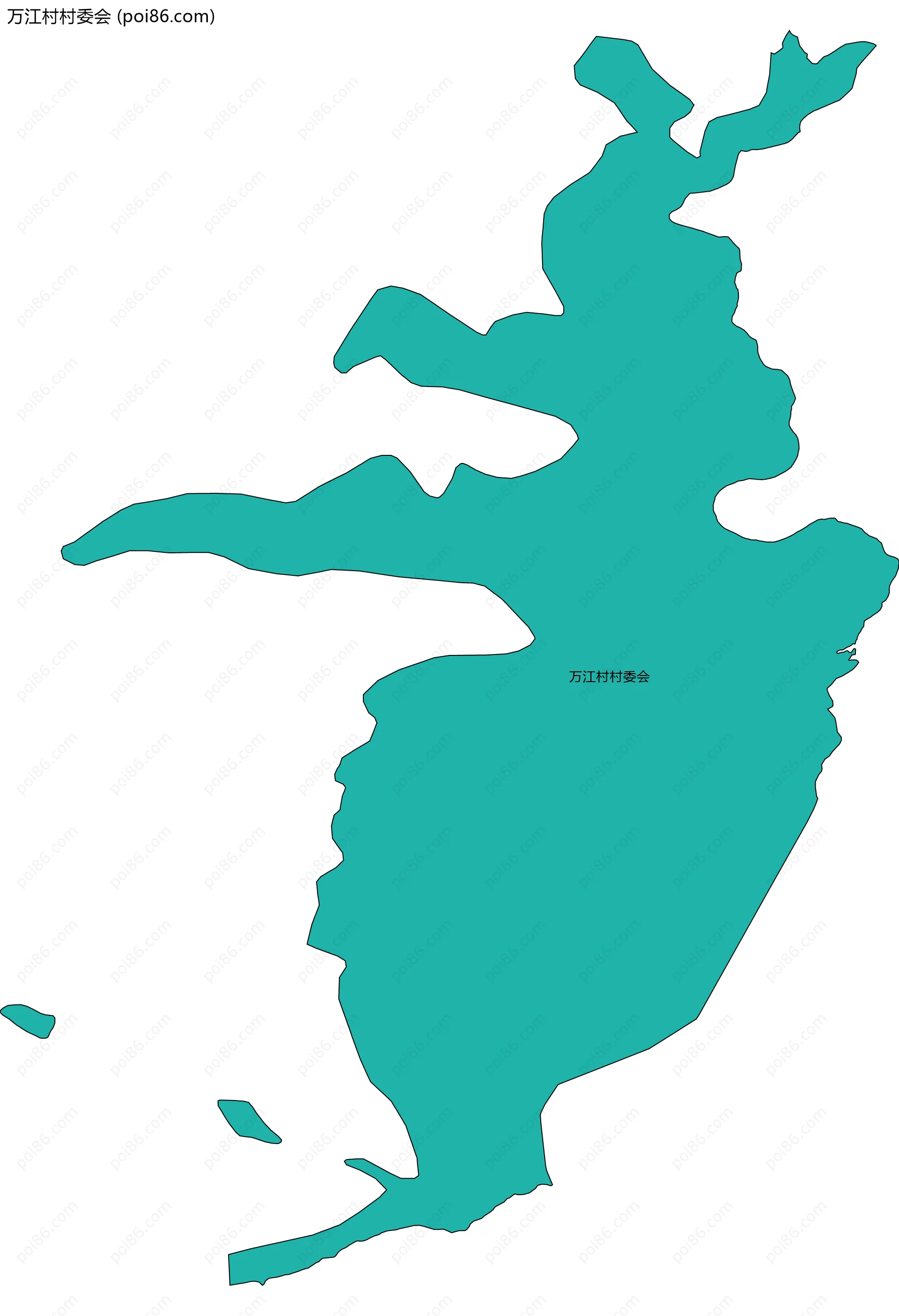 万江村村委会边界地图