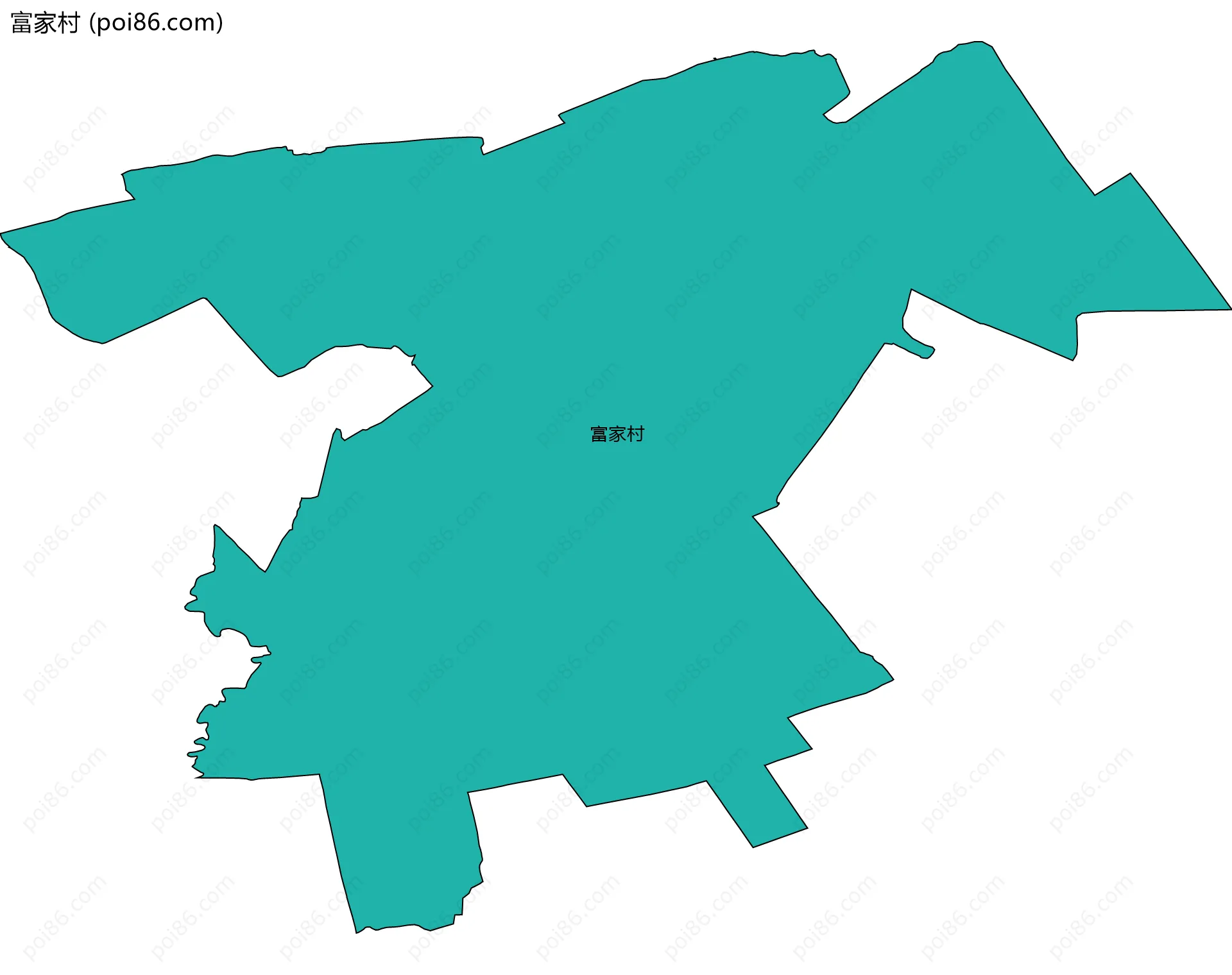 富家村边界地图