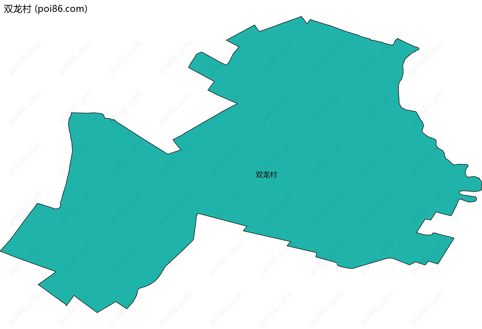 双龙村边界地图