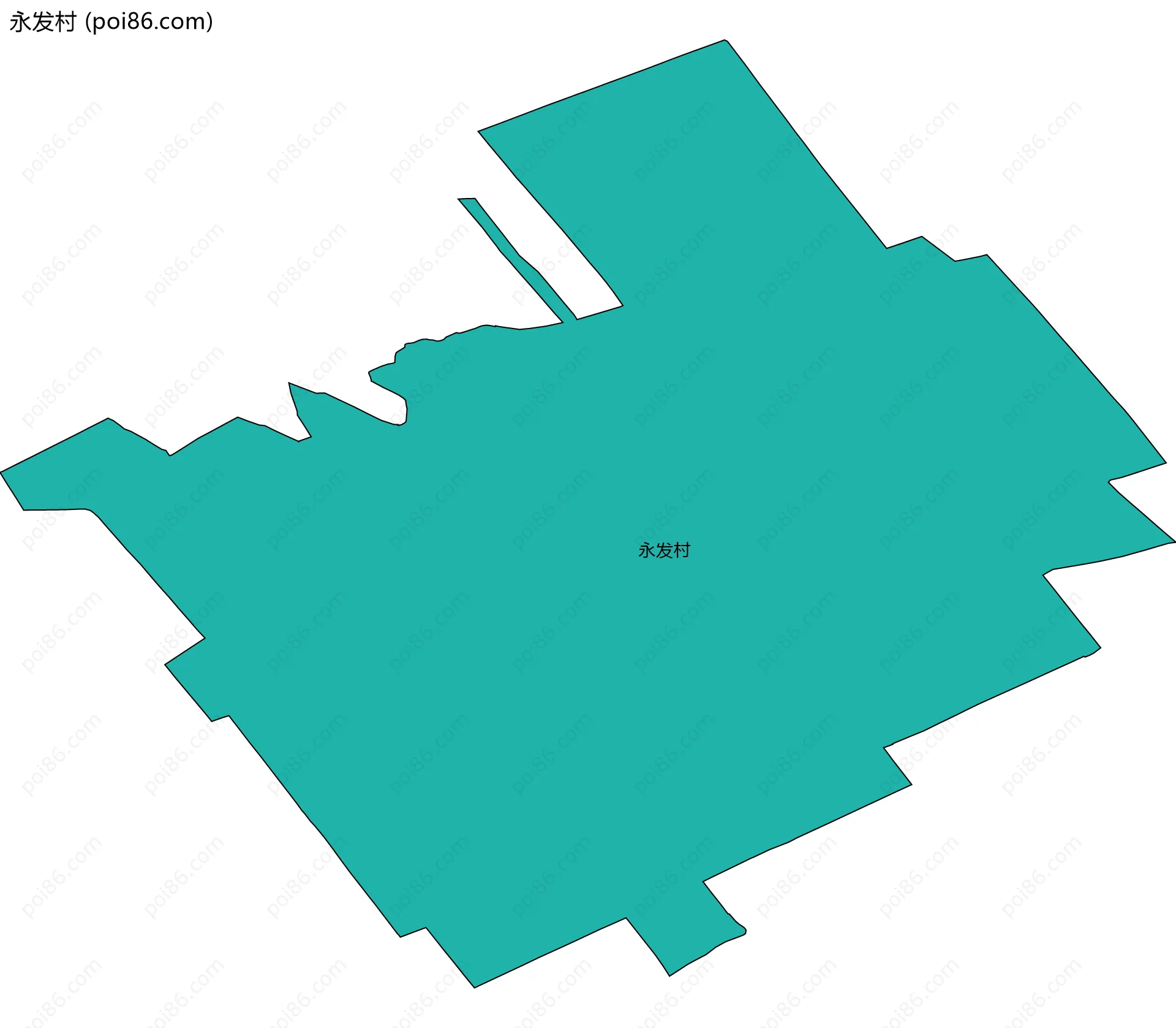 永发村边界地图