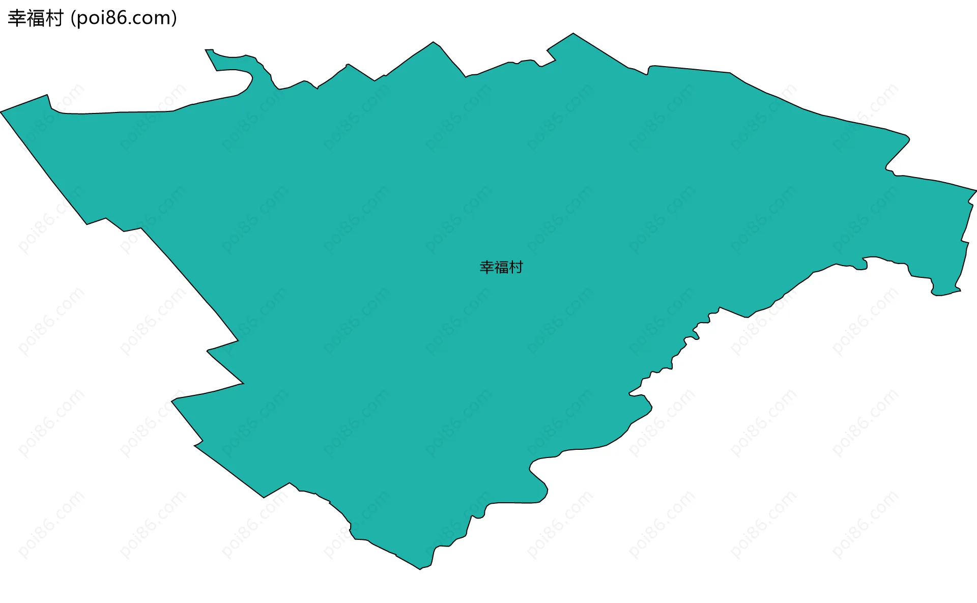 幸福村边界地图