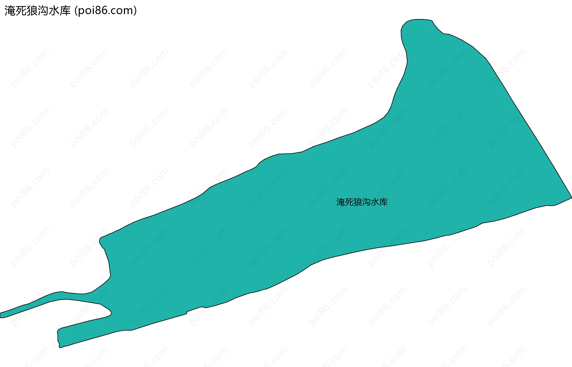 淹死狼沟水库边界地图