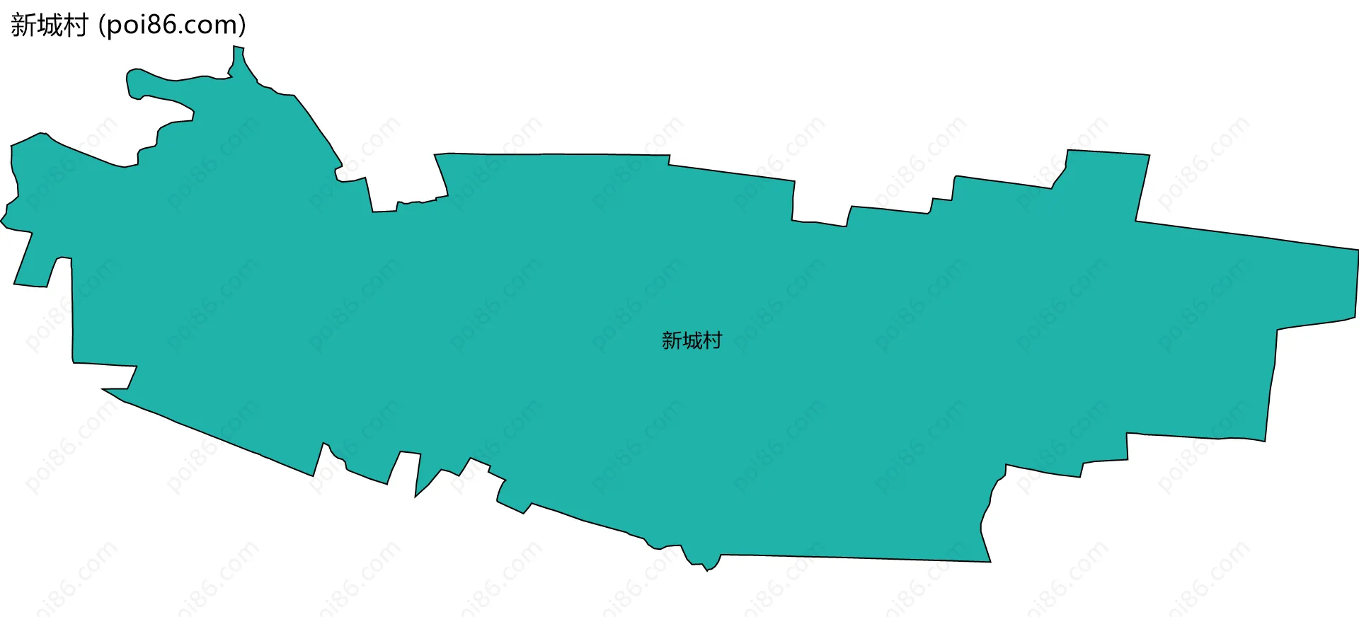 新城村边界地图