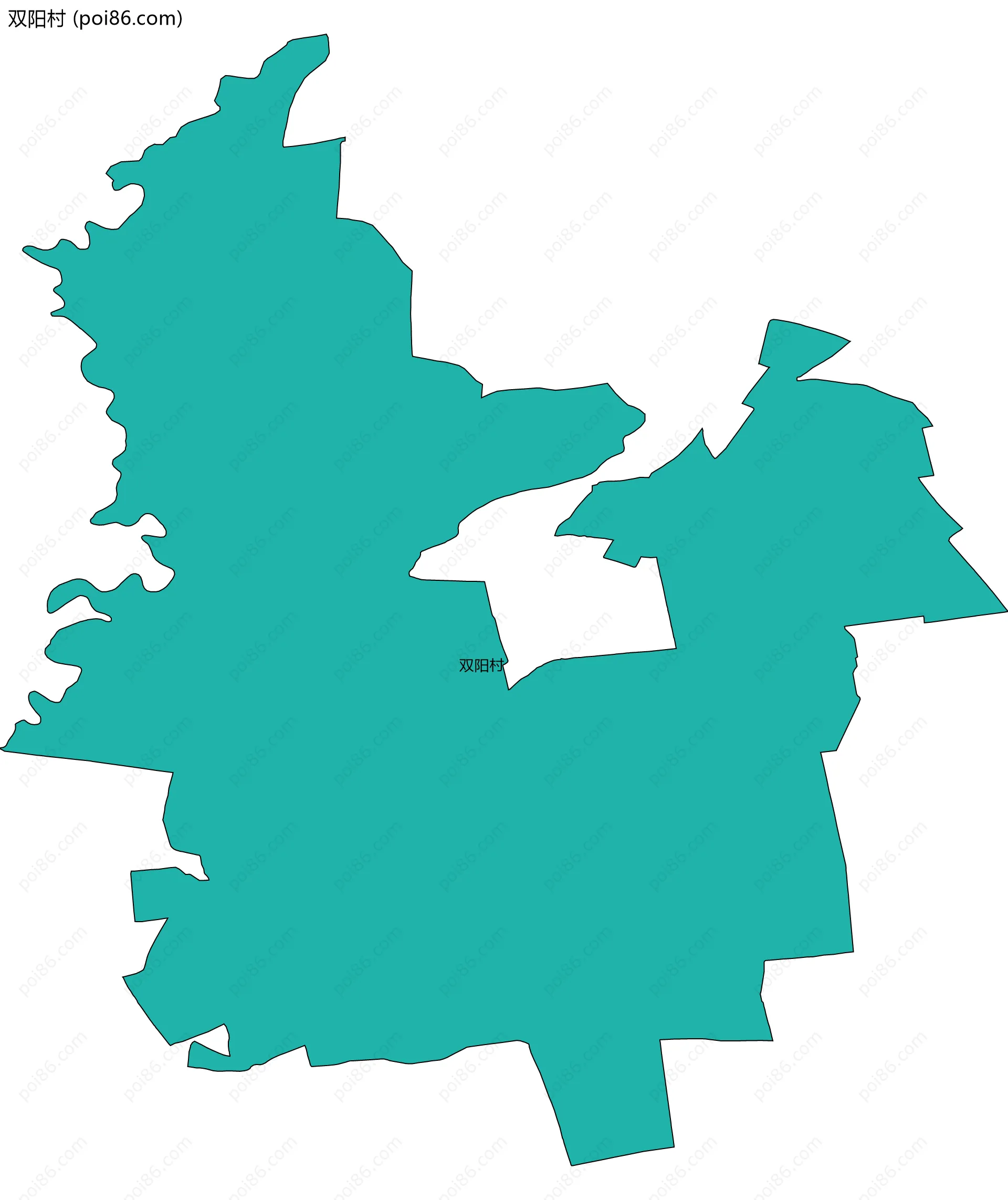 双阳村边界地图