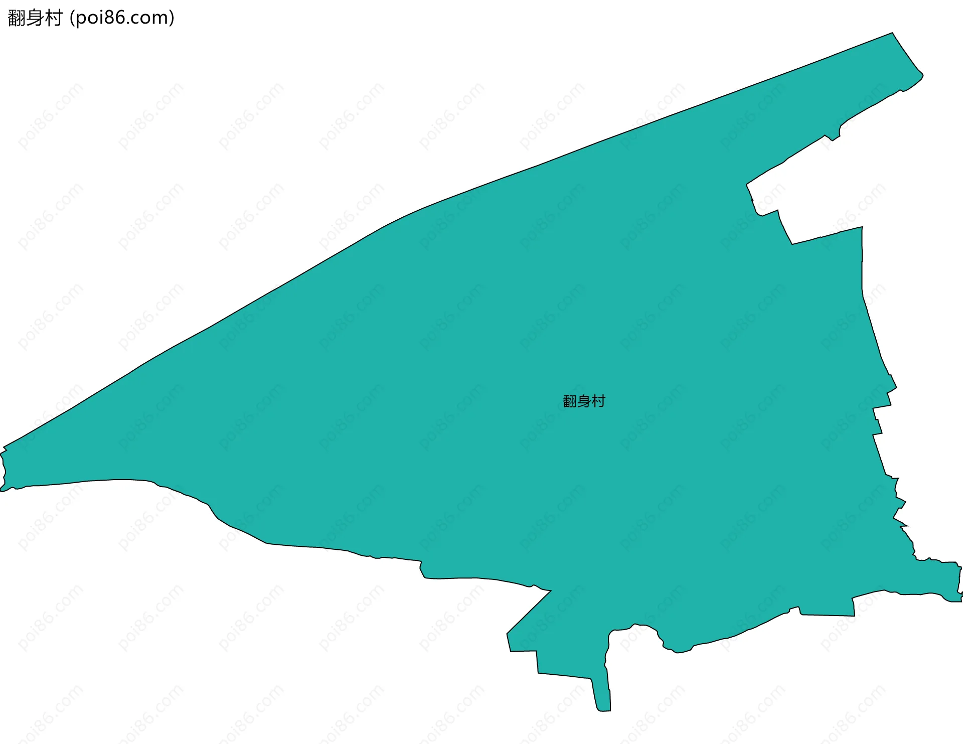 翻身村边界地图