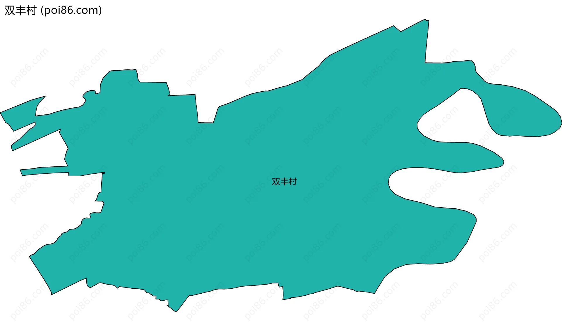 双丰村边界地图