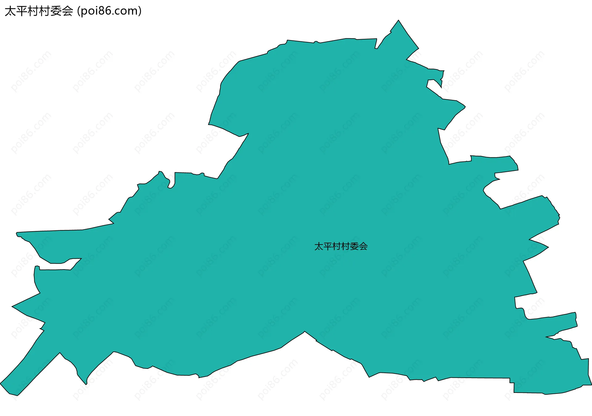 太平村村委会边界地图
