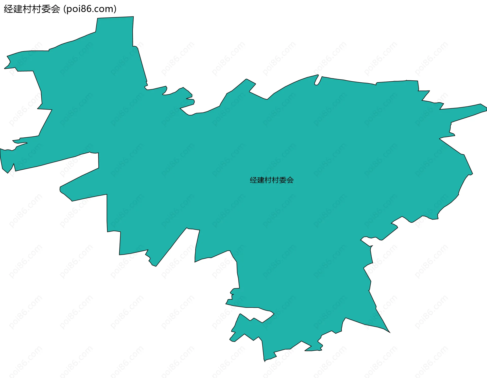 经建村村委会边界地图