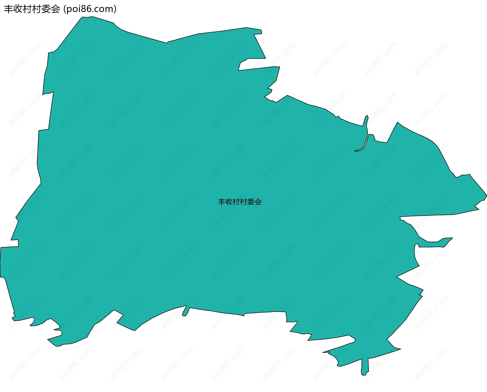 丰收村村委会边界地图
