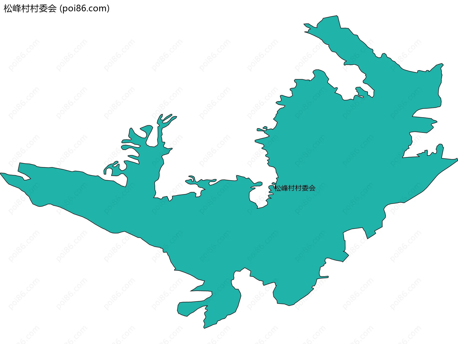 松峰村村委会边界地图