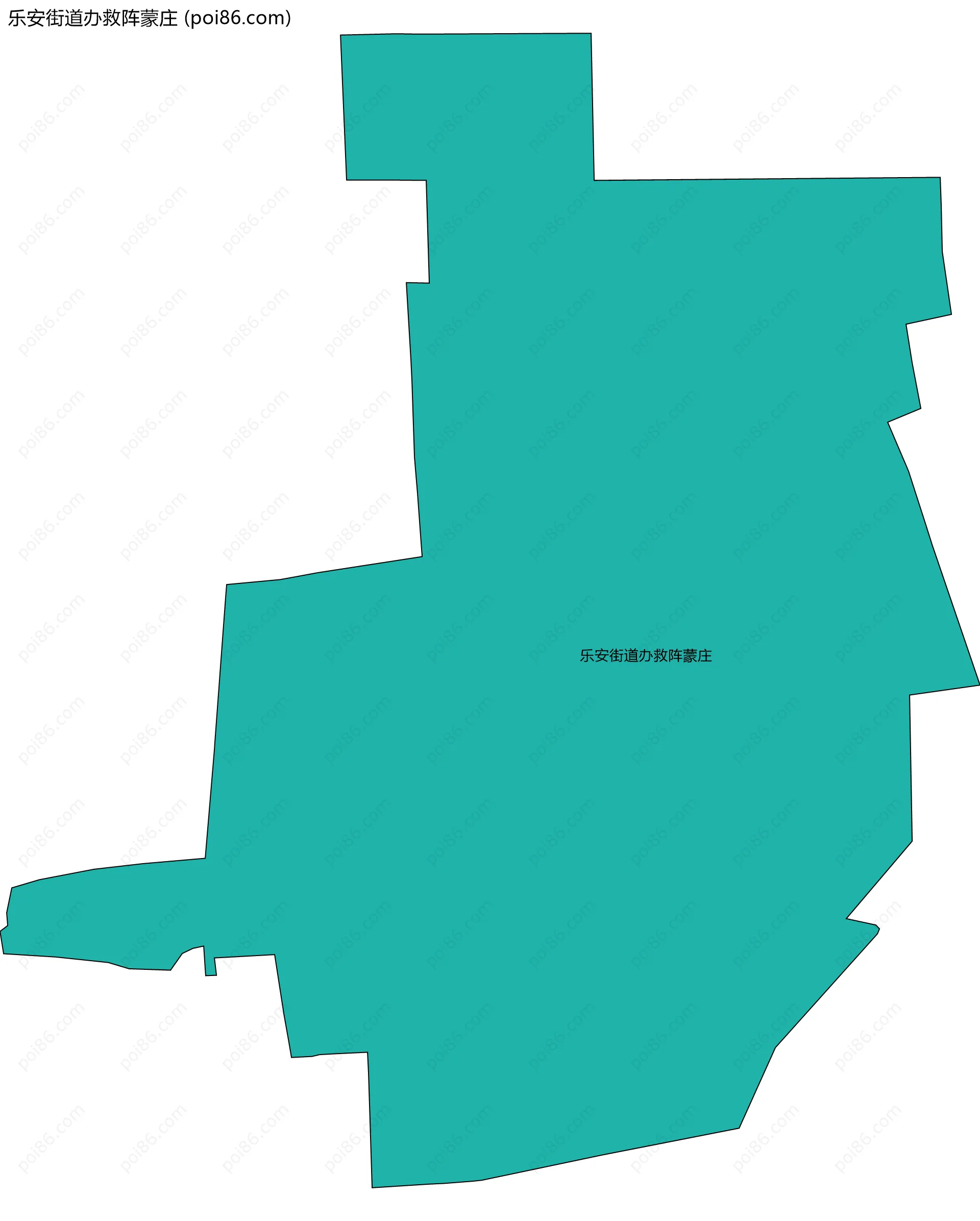 乐安街道办救阵蒙庄边界地图