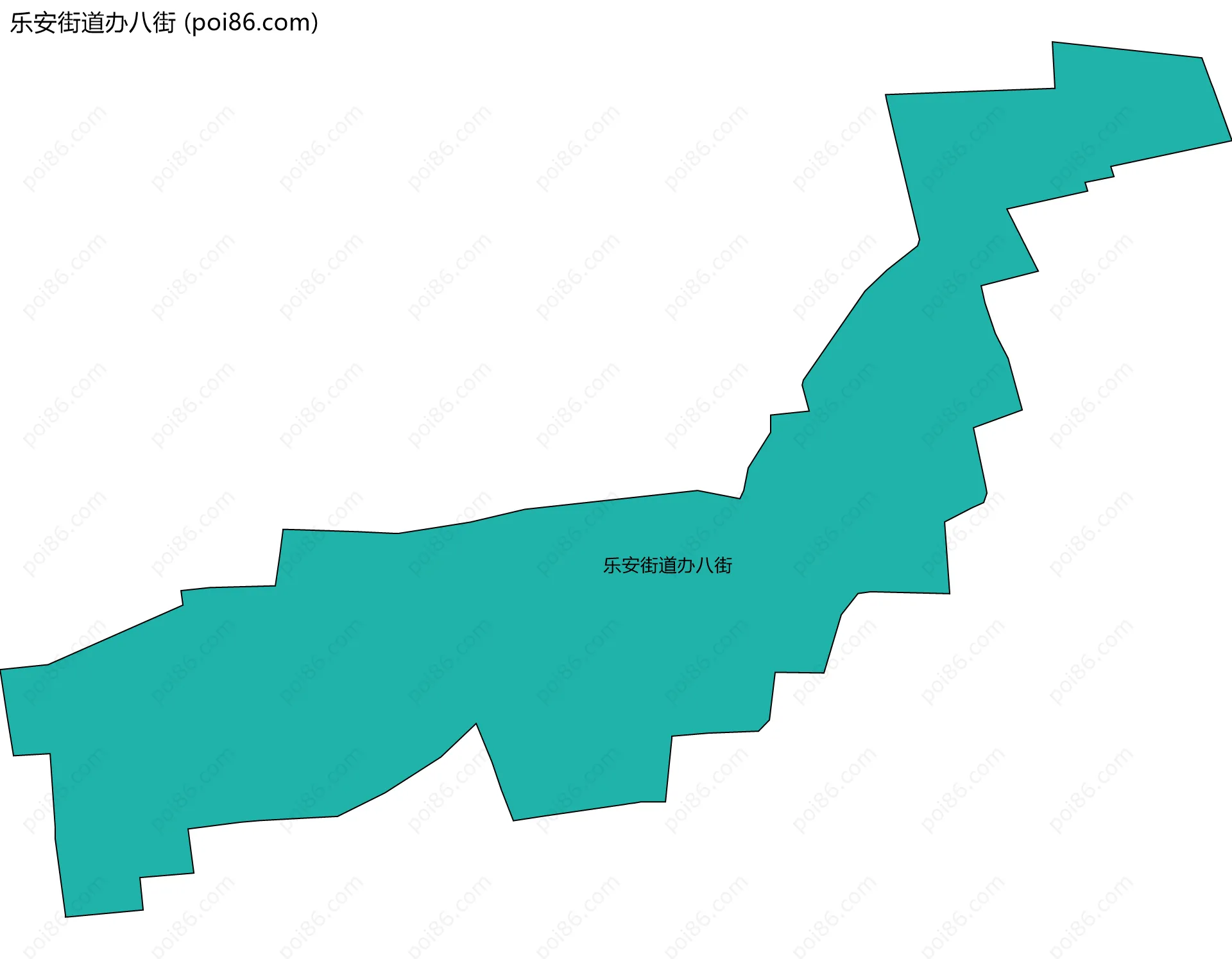乐安街道办八街边界地图