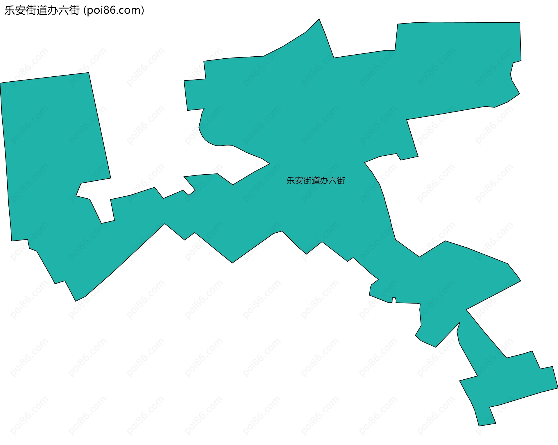 乐安街道办六街边界地图