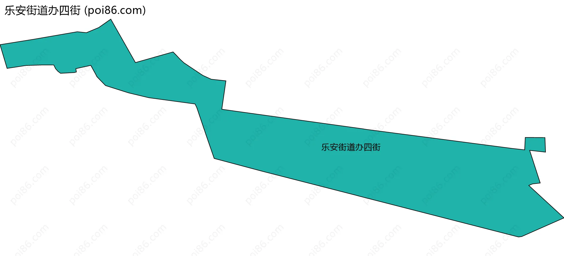 乐安街道办四街边界地图