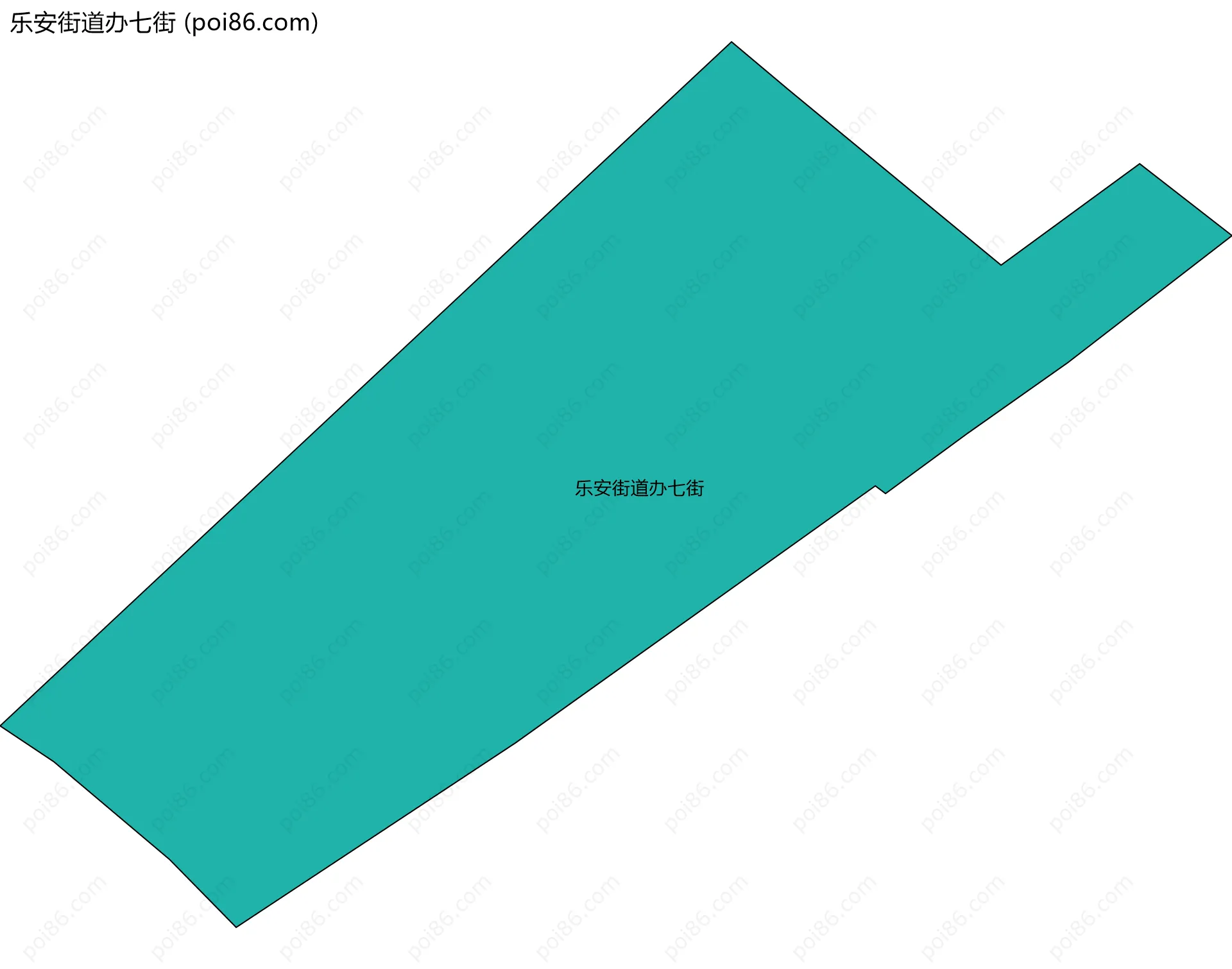 乐安街道办七街边界地图