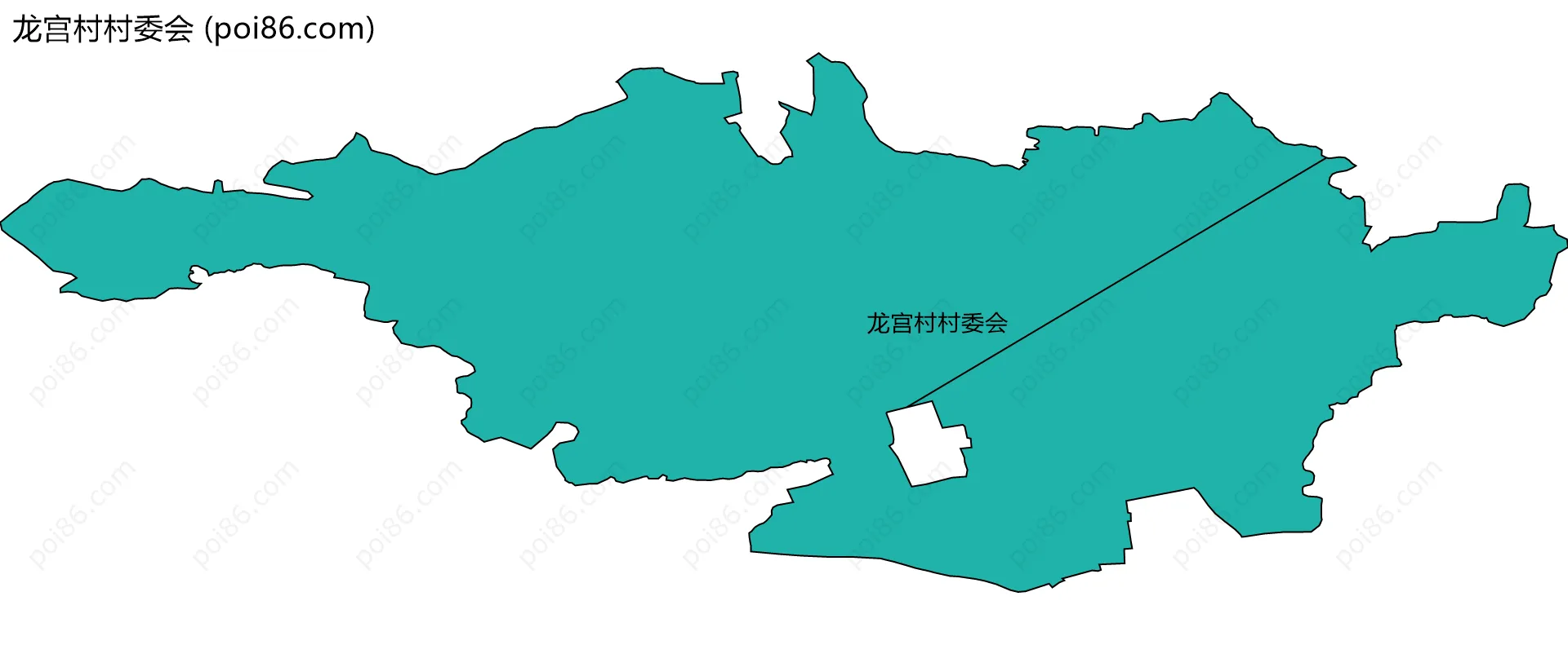 龙宫村村委会边界地图
