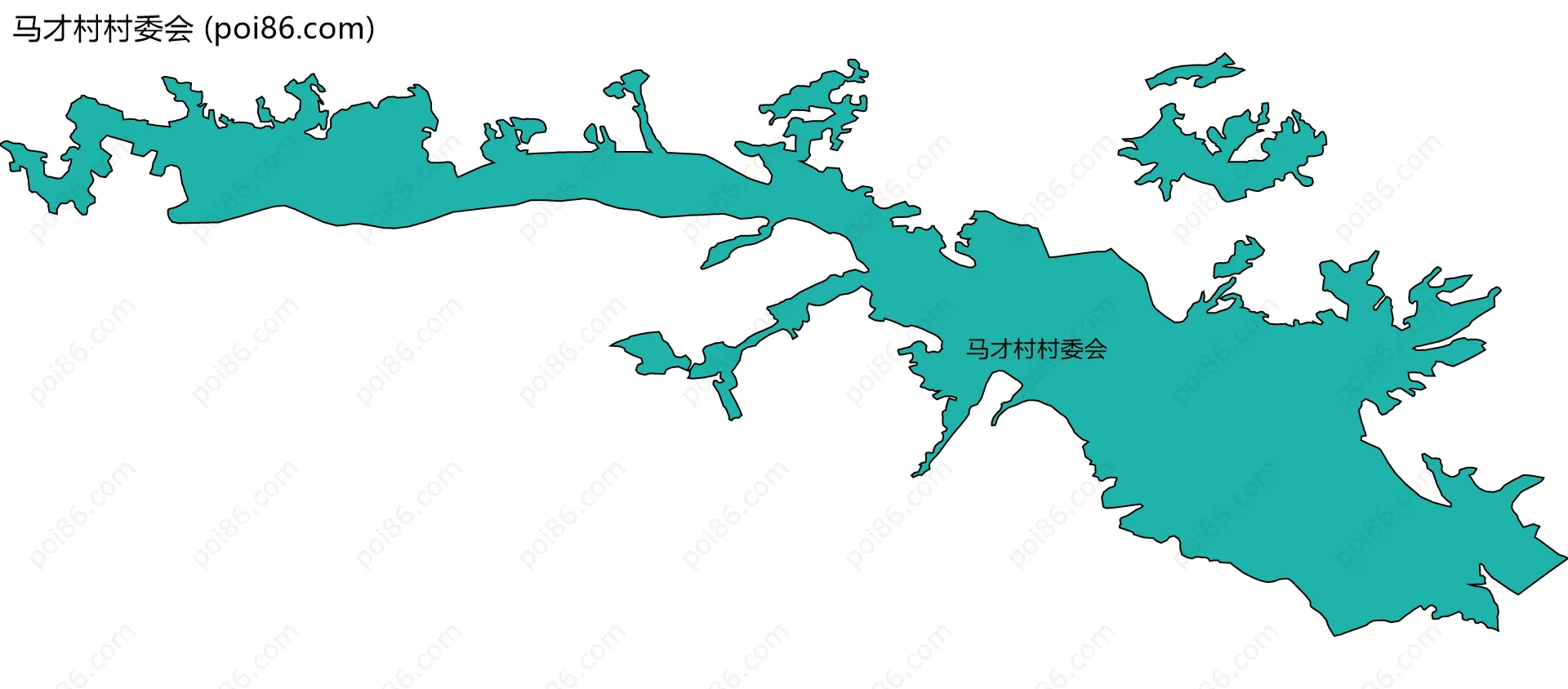 马才村村委会边界地图