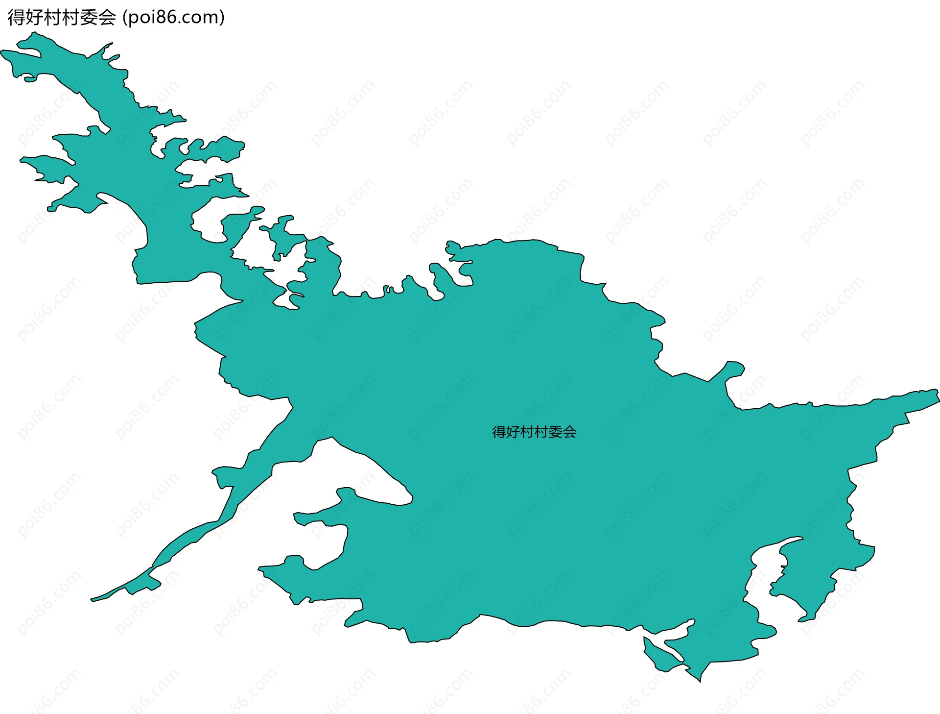 得好村村委会边界地图