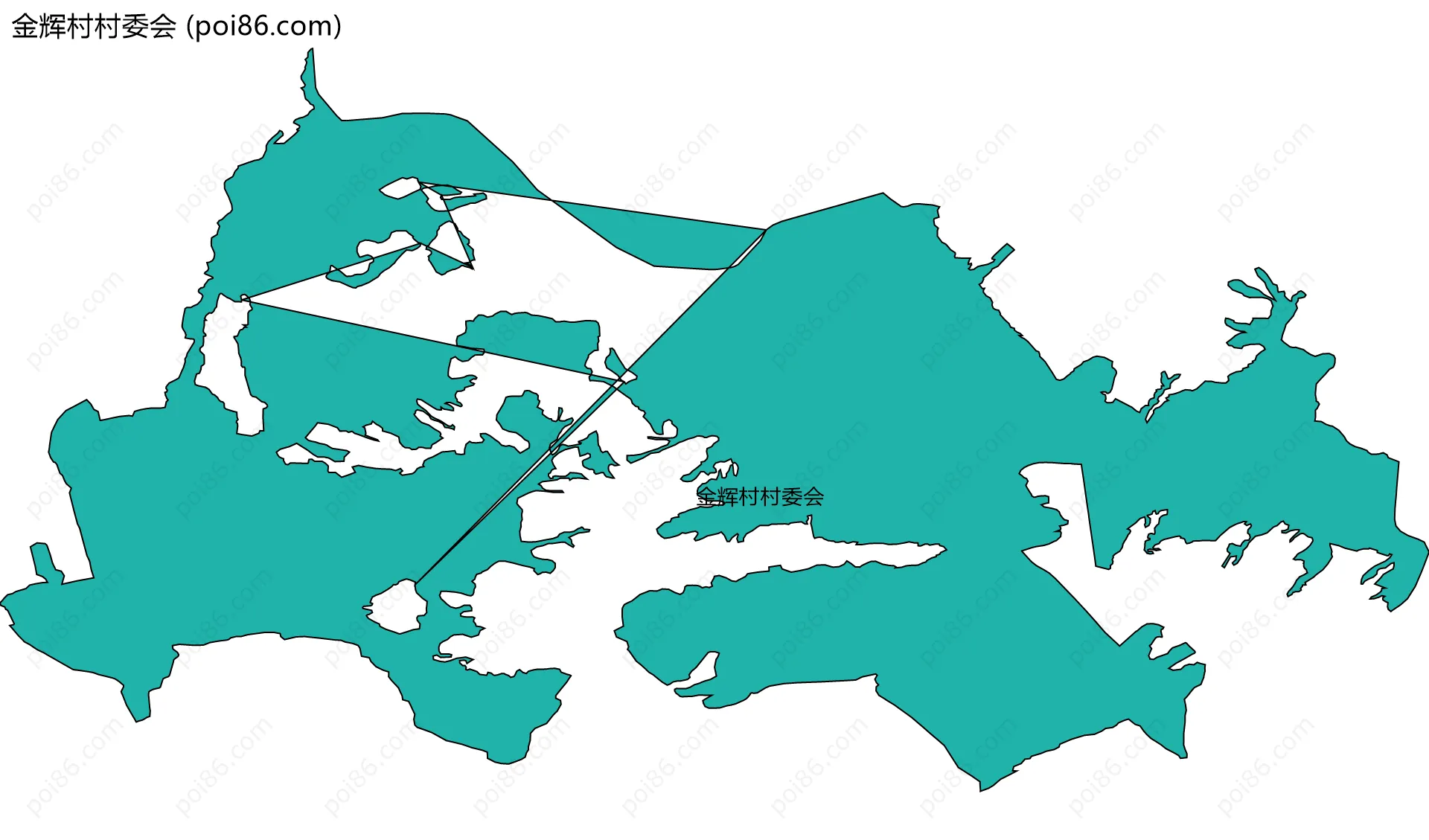 金辉村村委会边界地图