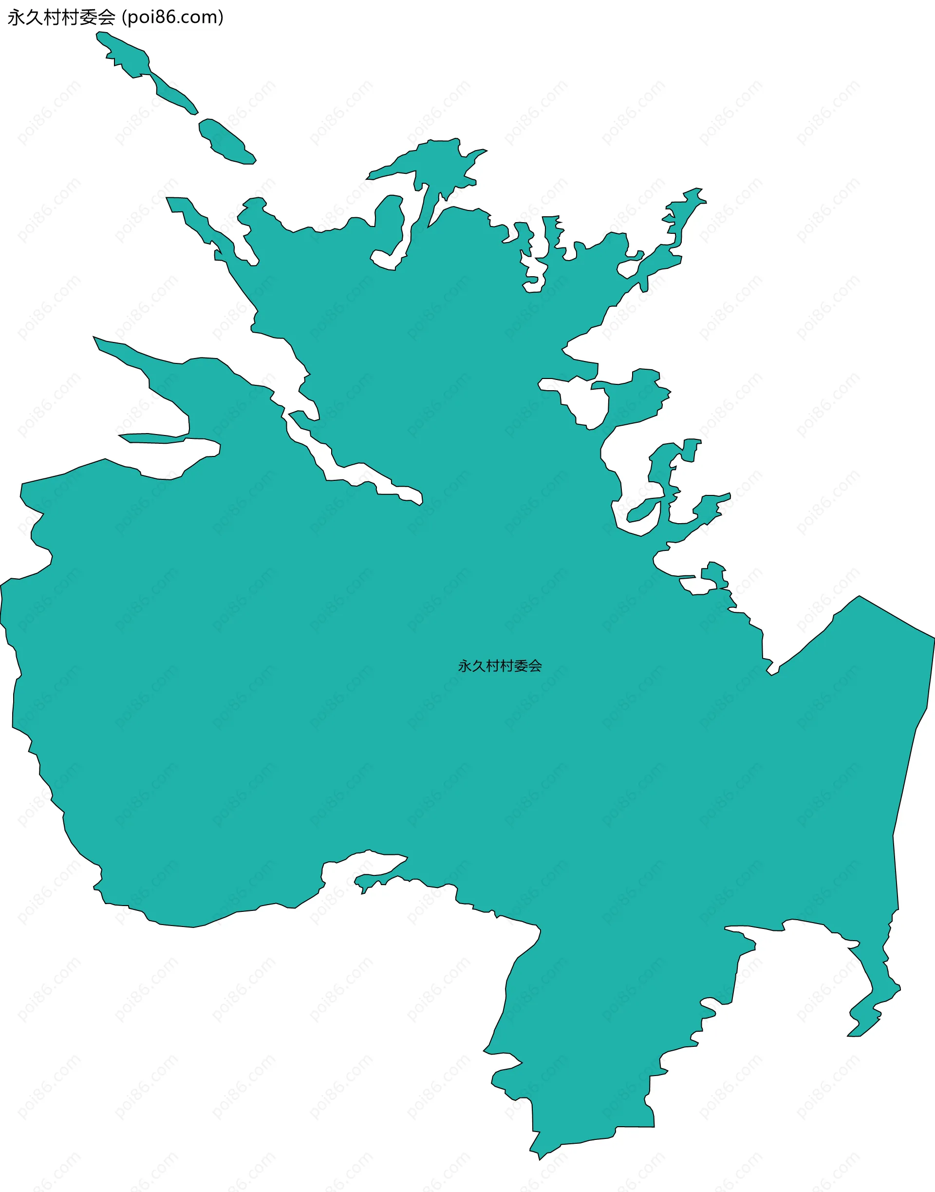 永久村村委会边界地图