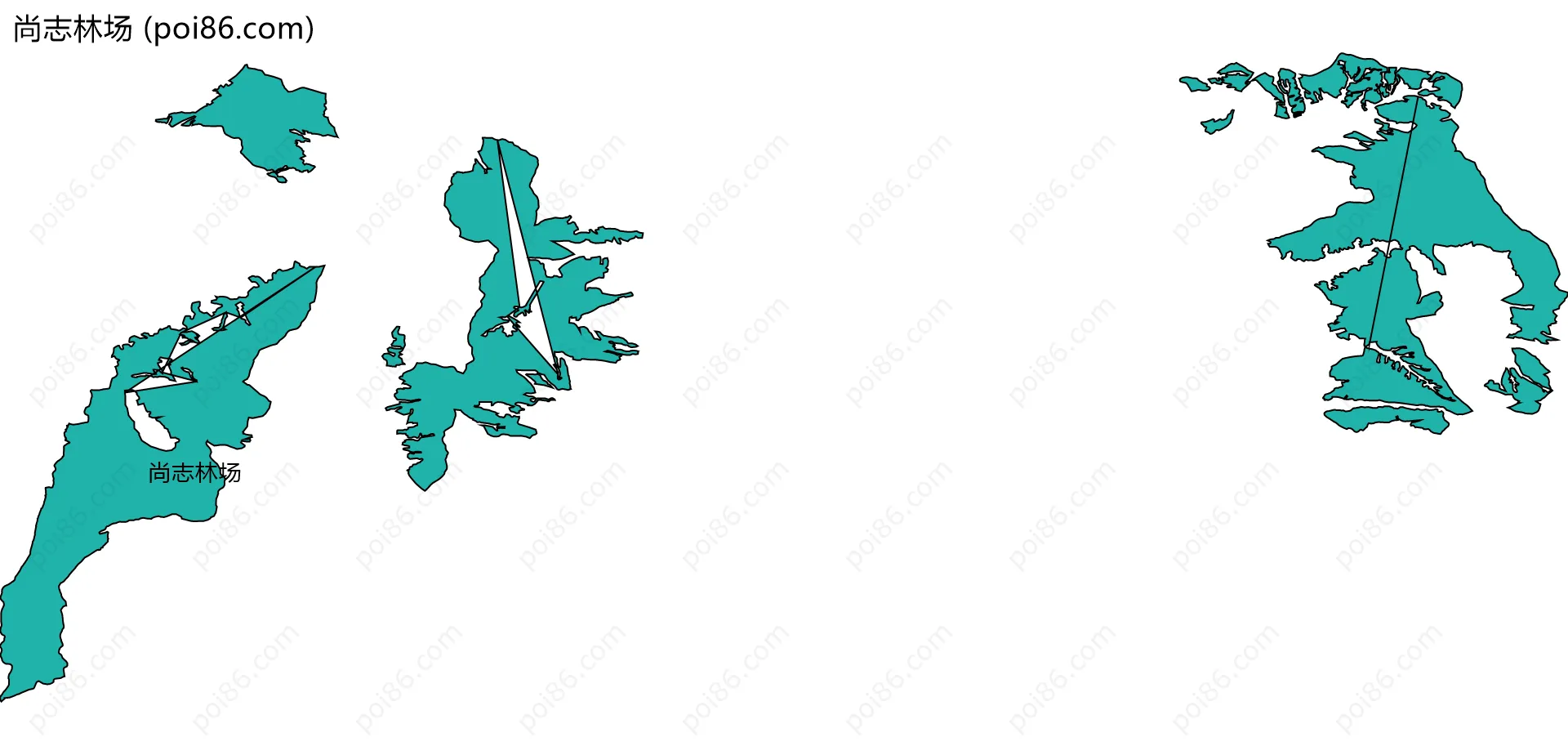 尚志林场边界地图