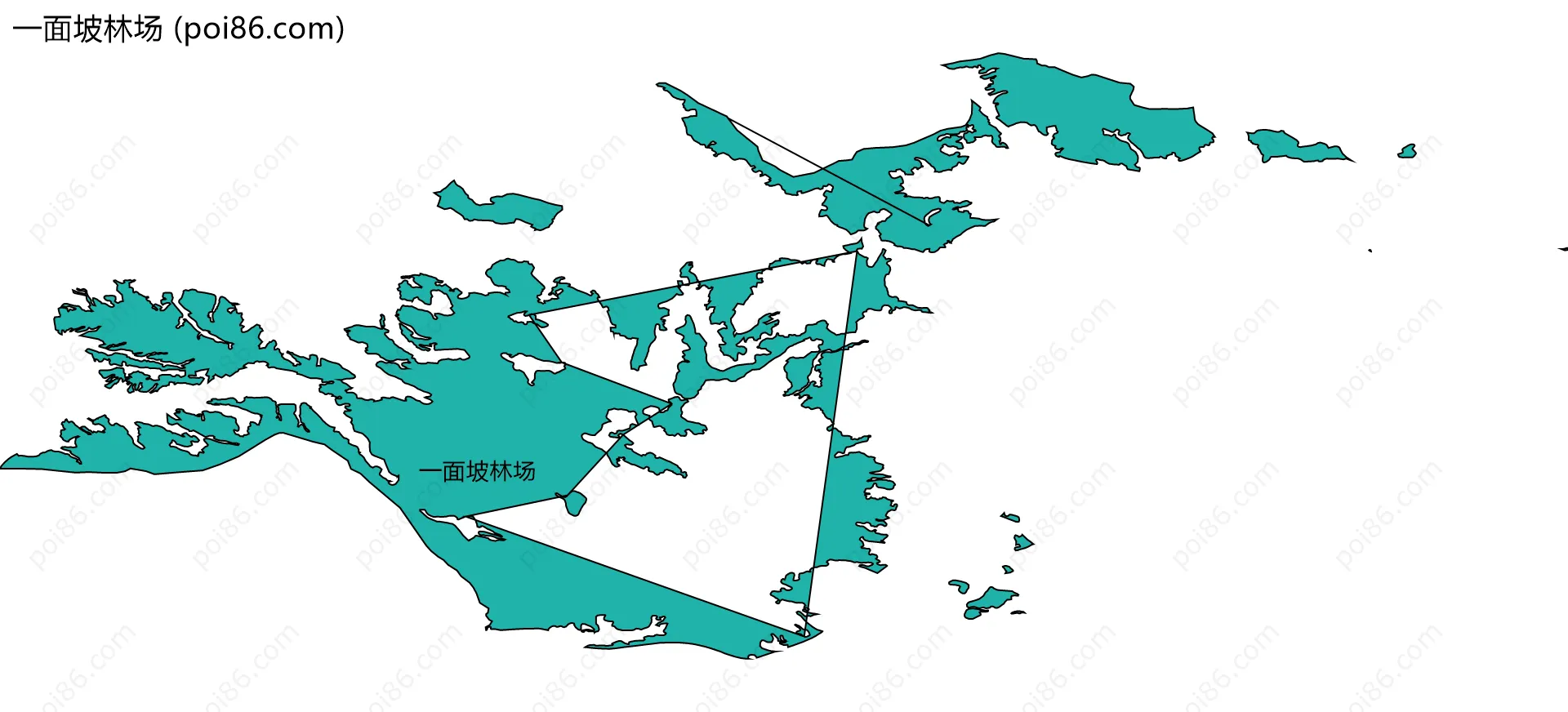 一面坡林场边界地图