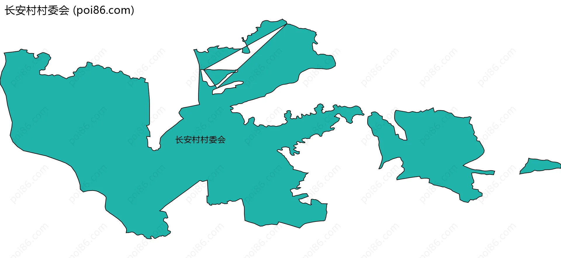 长安村村委会边界地图
