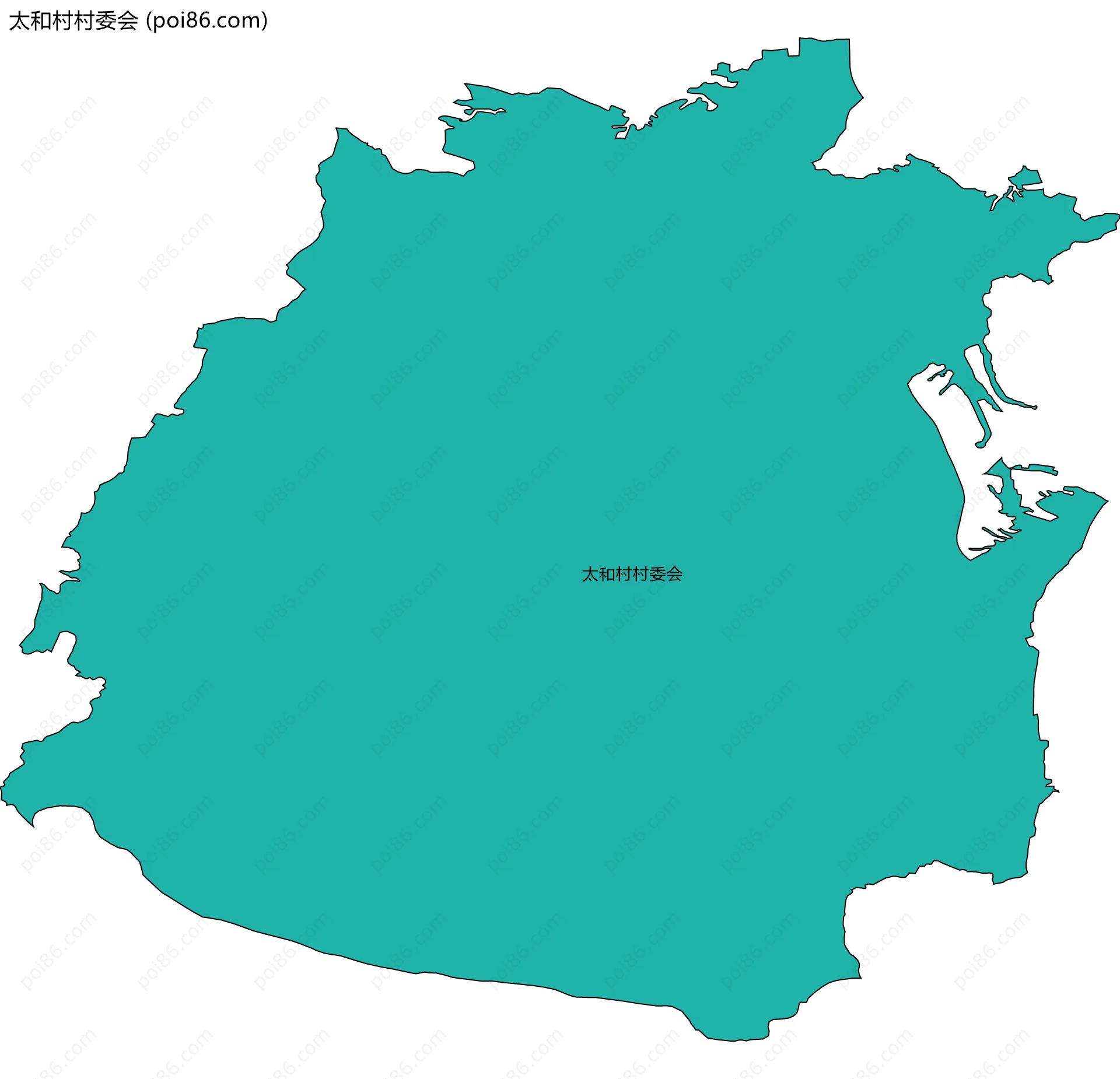 太和村村委会边界地图