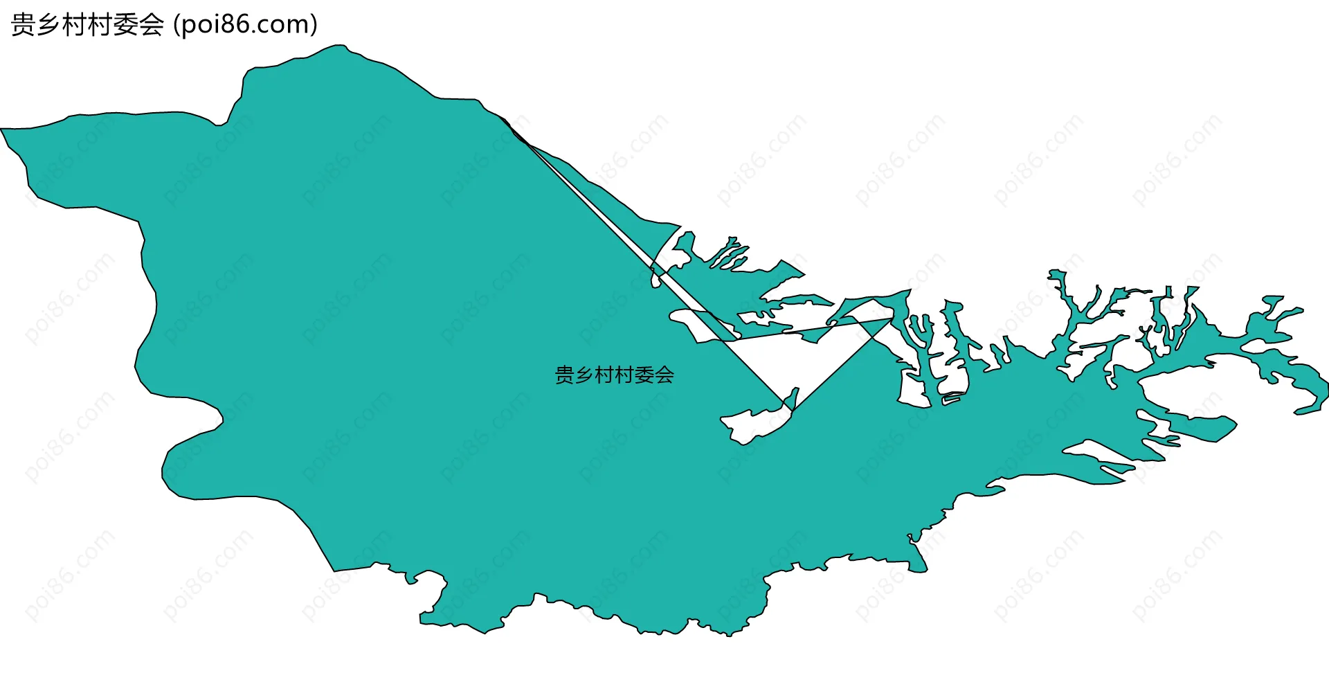 贵乡村村委会边界地图