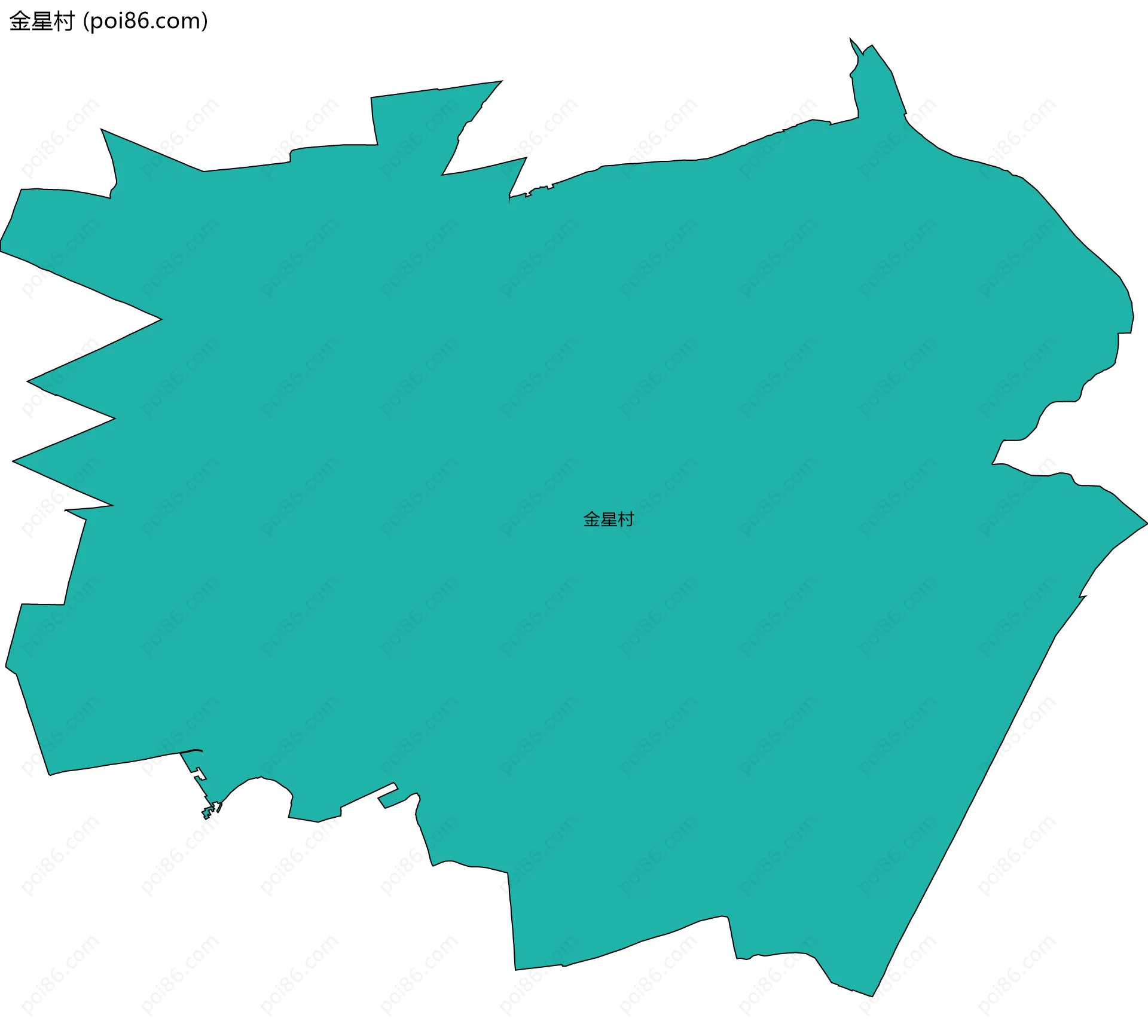 金星村边界地图