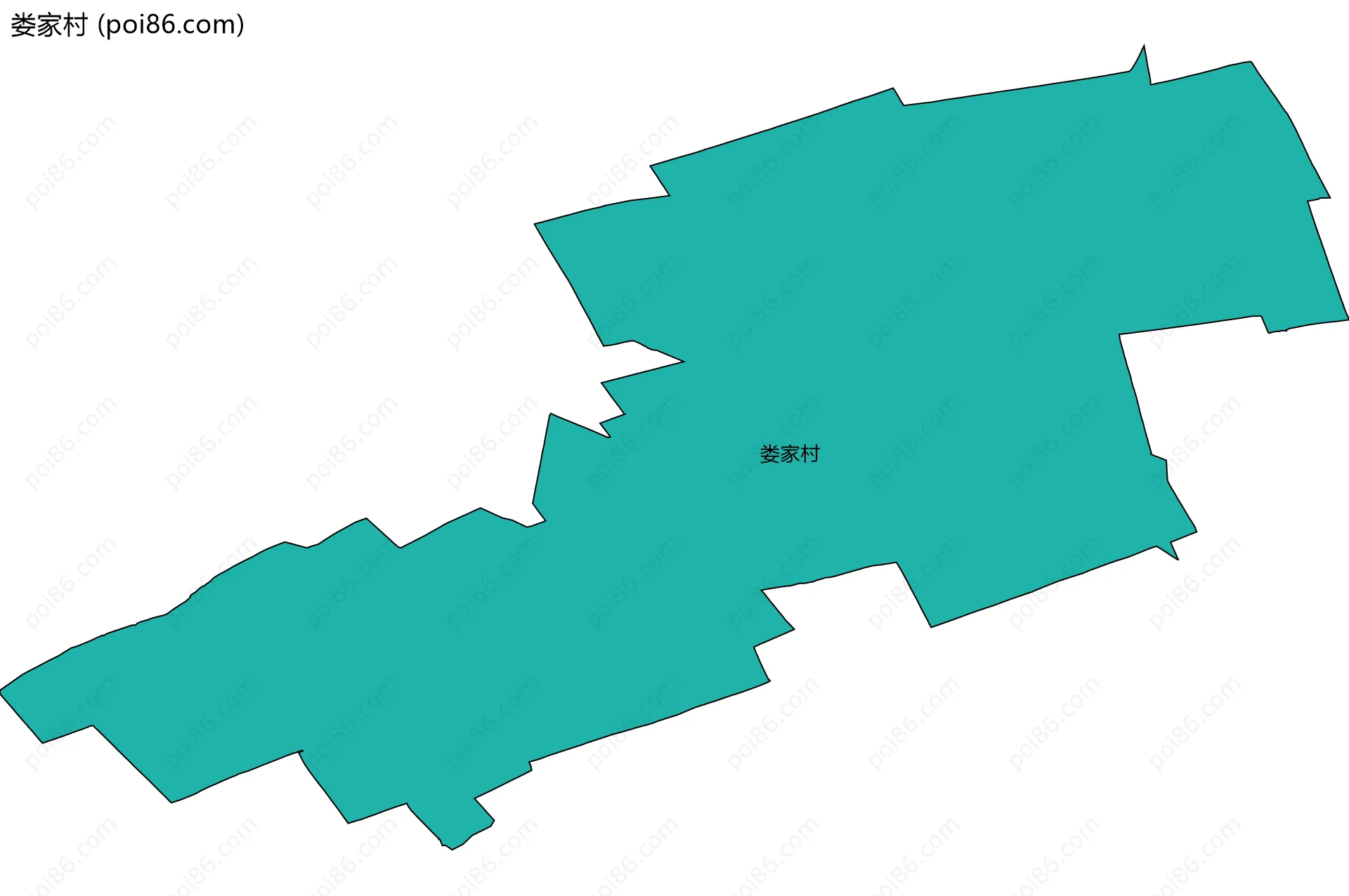 娄家村边界地图