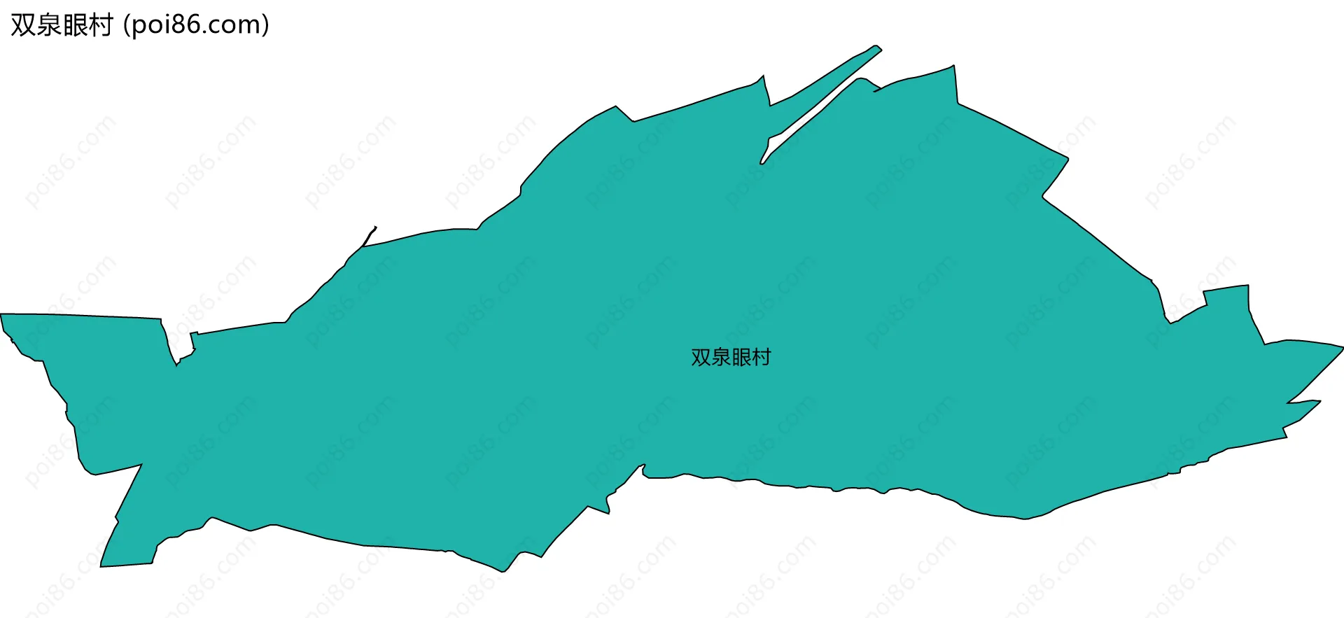 双泉眼村边界地图