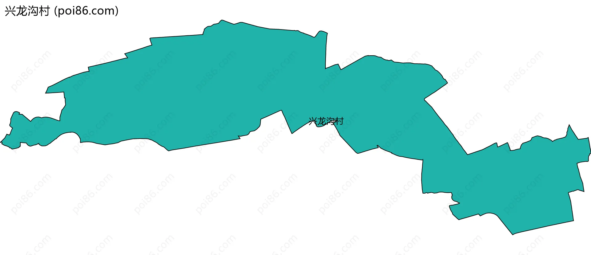 兴龙沟村边界地图