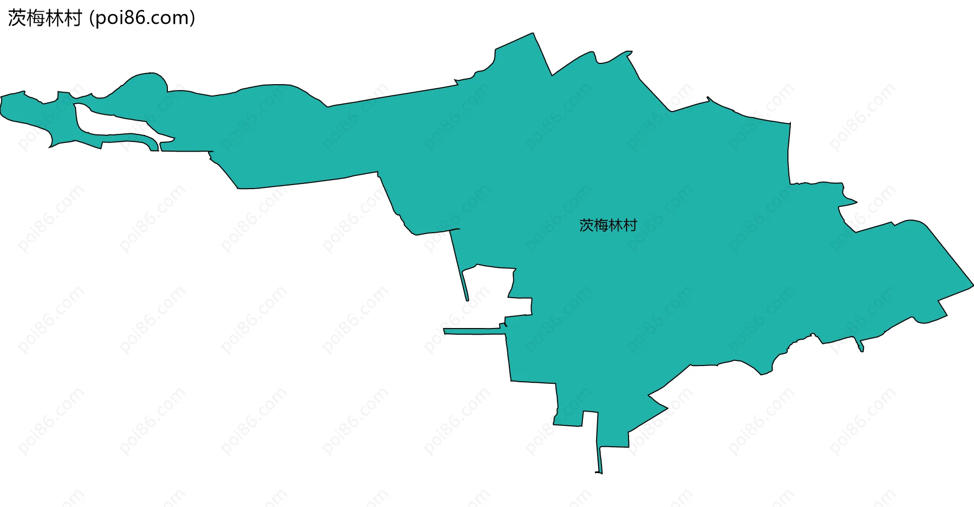 茨梅林村边界地图
