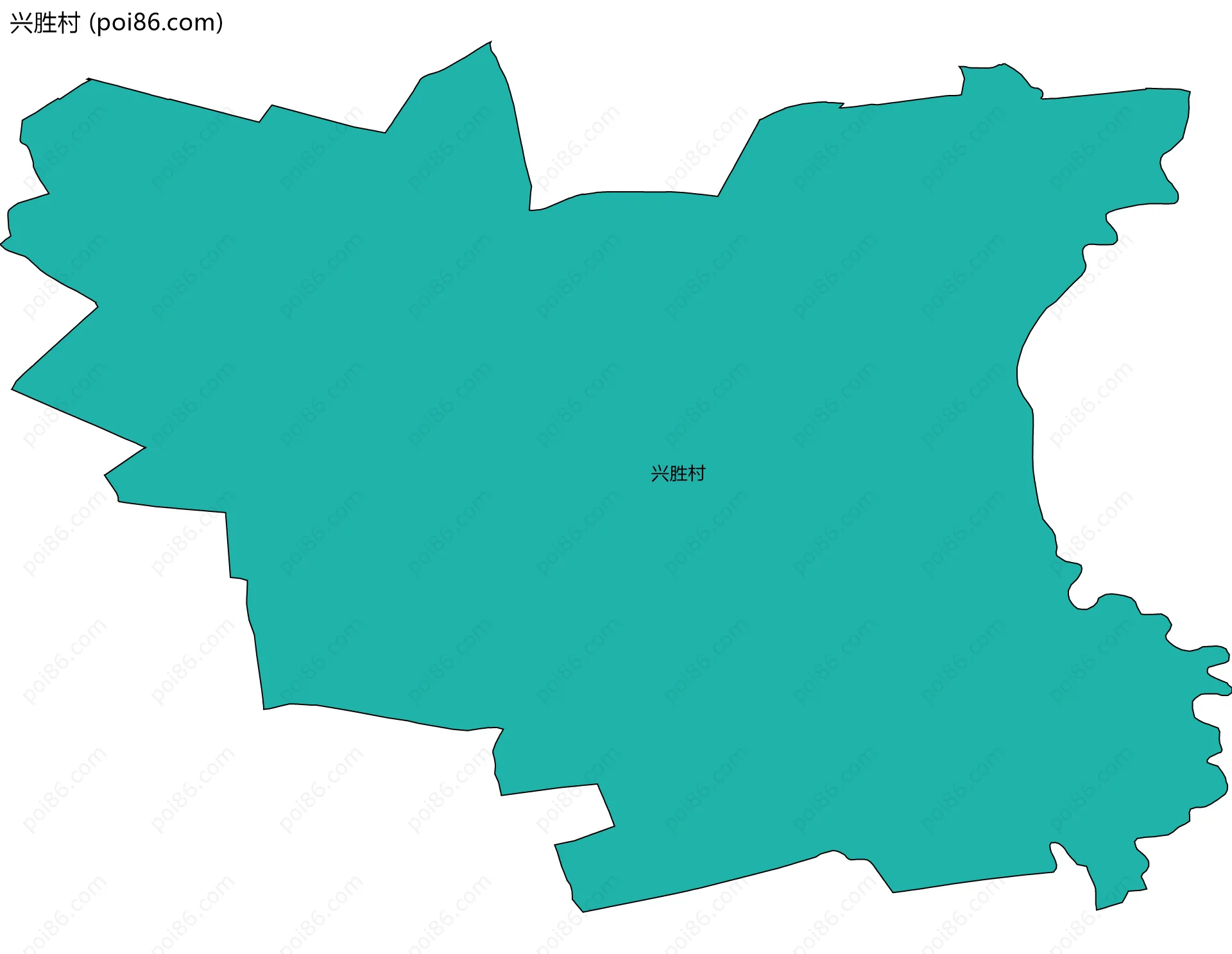 兴胜村边界地图