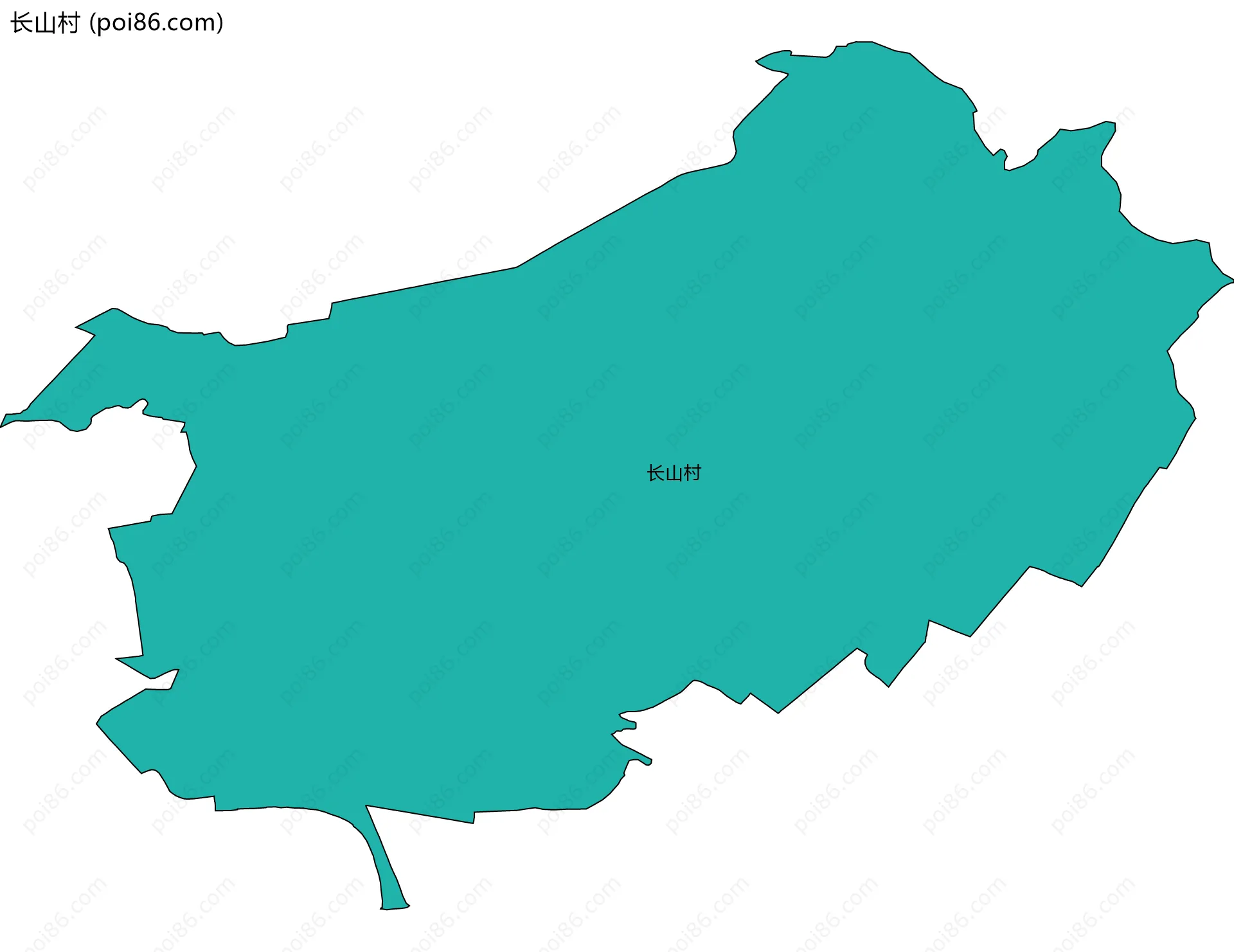 长山村边界地图