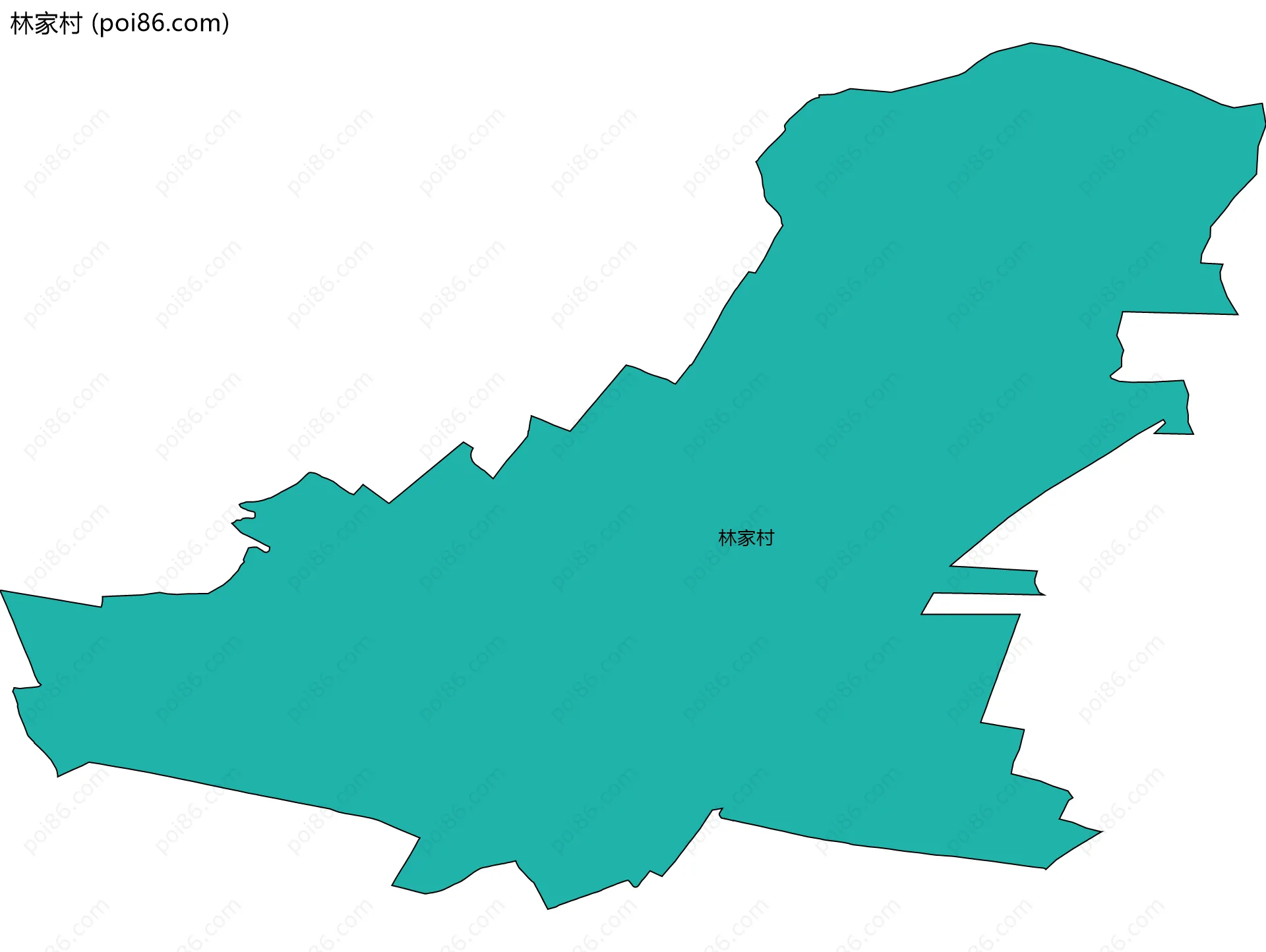 林家村边界地图