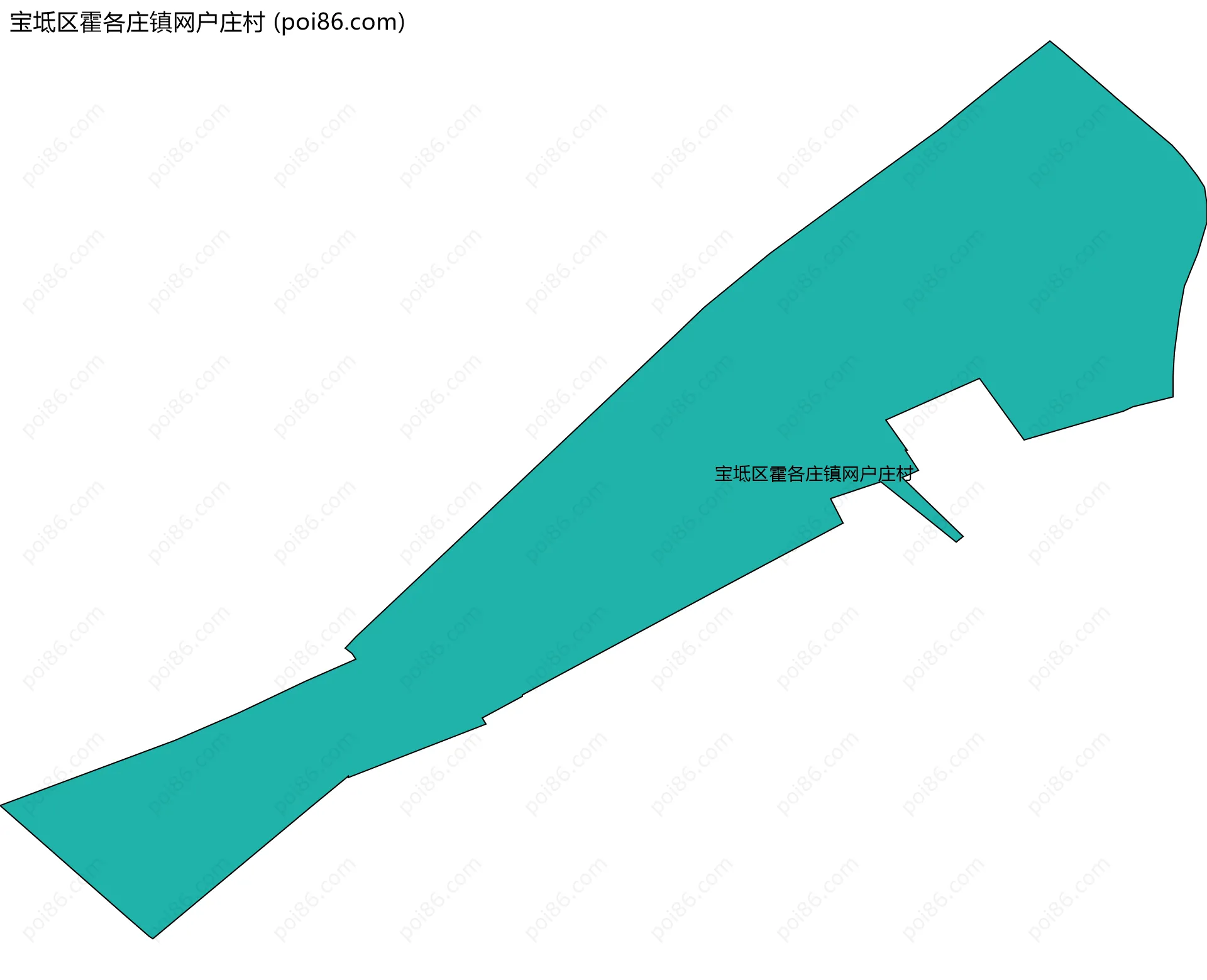 宝坻区霍各庄镇网户庄村边界地图